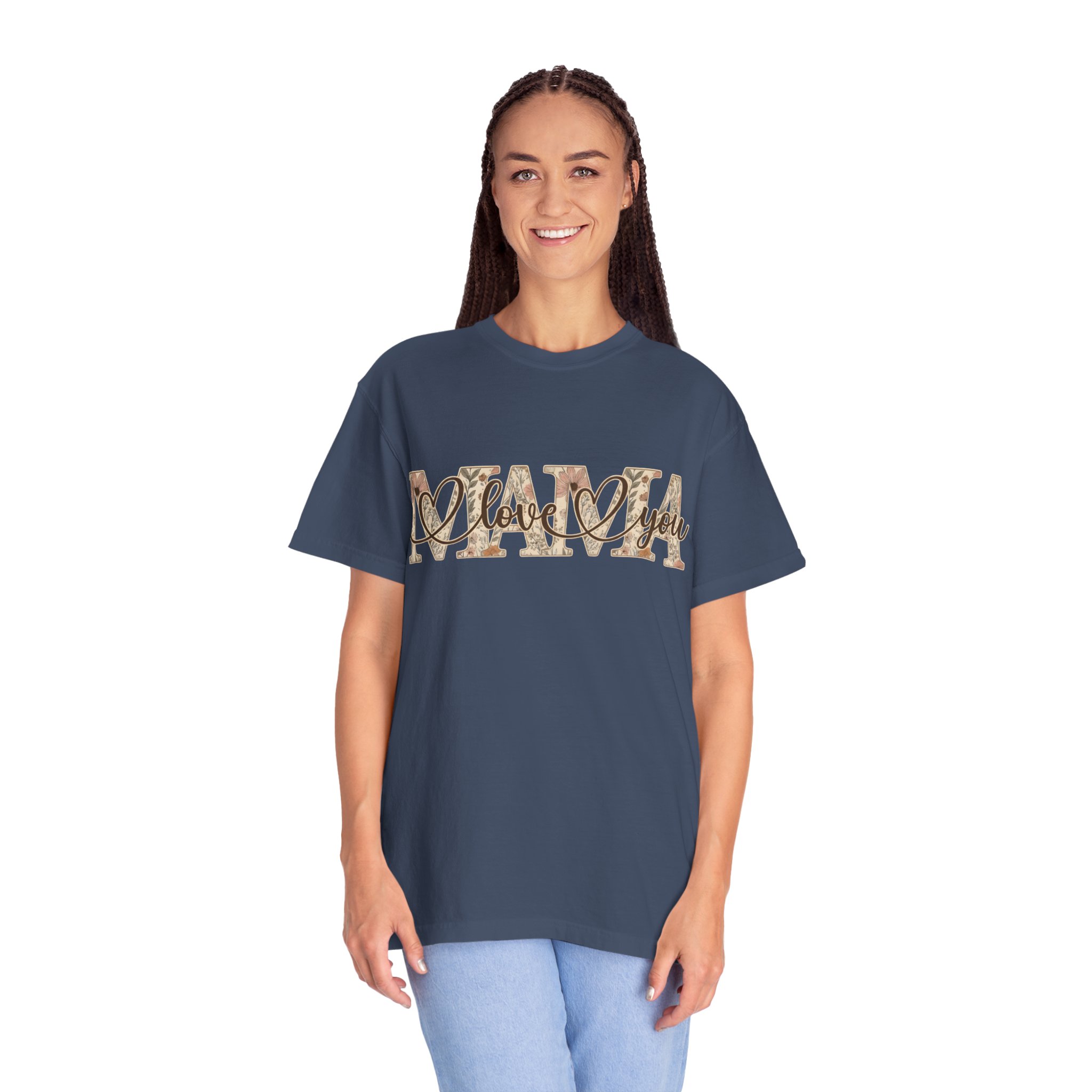 Mama I Love You T-Shirt — Floral Leopard Mom Tee - Image 13