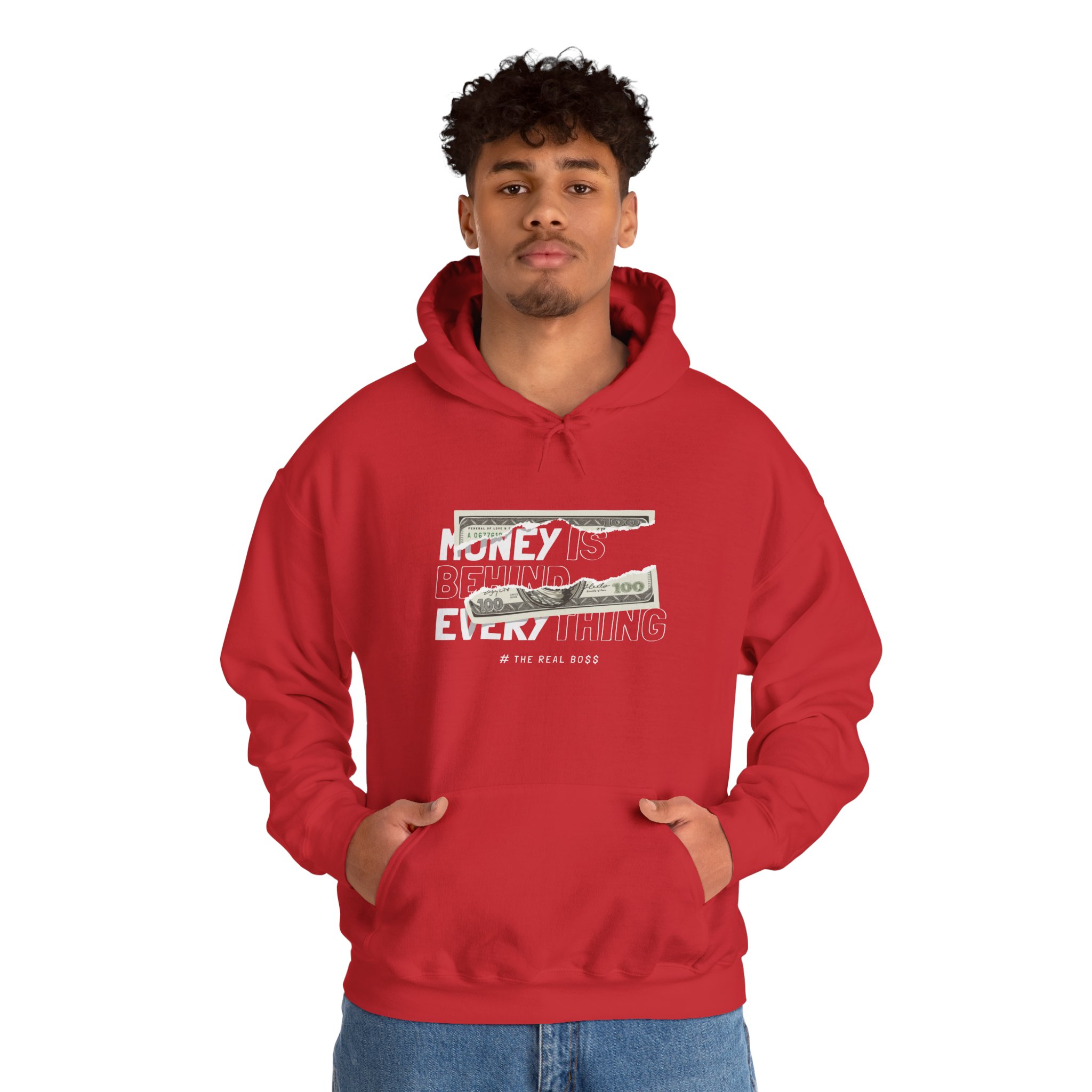Hoodie - "Money Over Everything" Graphic Pullover - Image 8