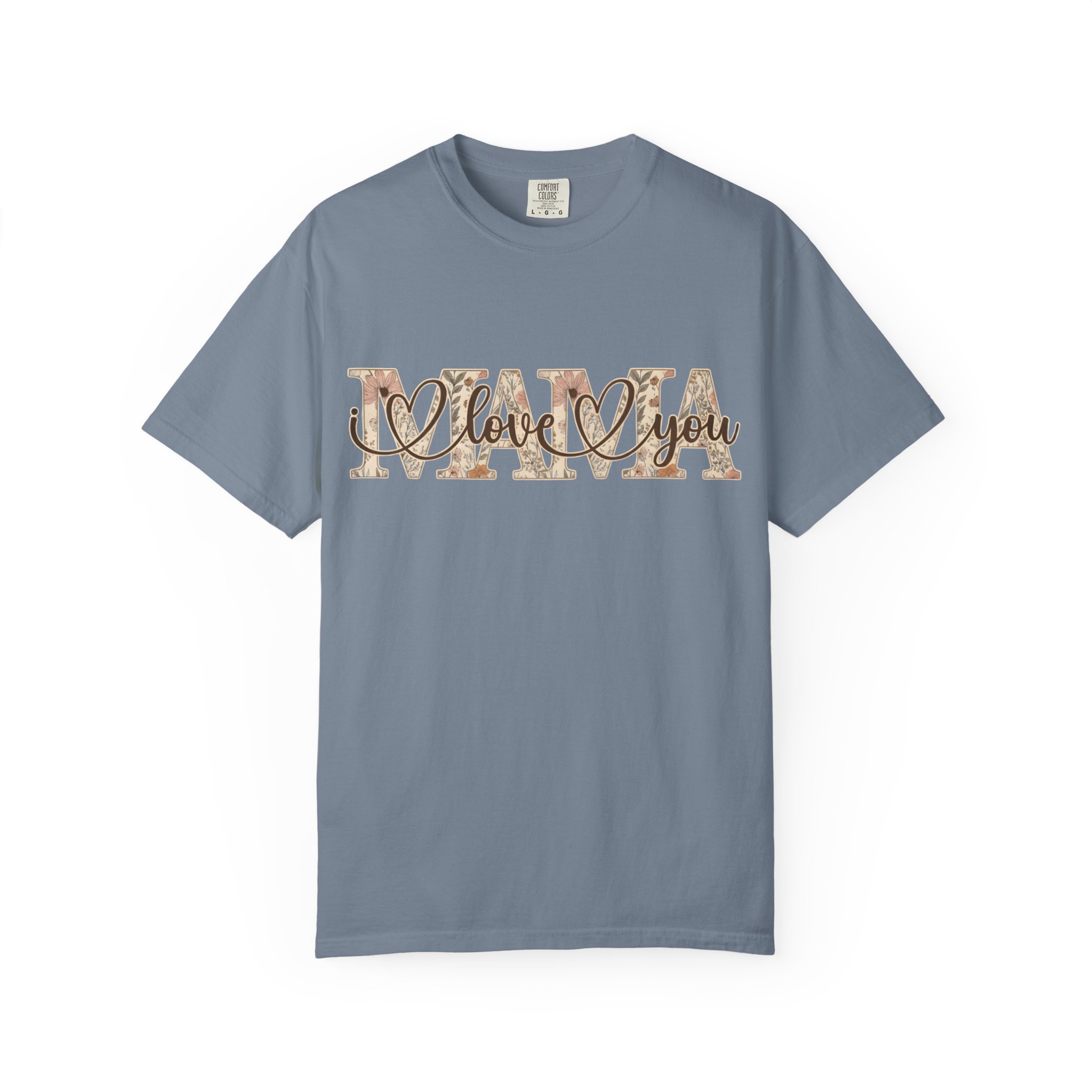 Mama I Love You T-Shirt — Floral Leopard Mom Tee - Image 68