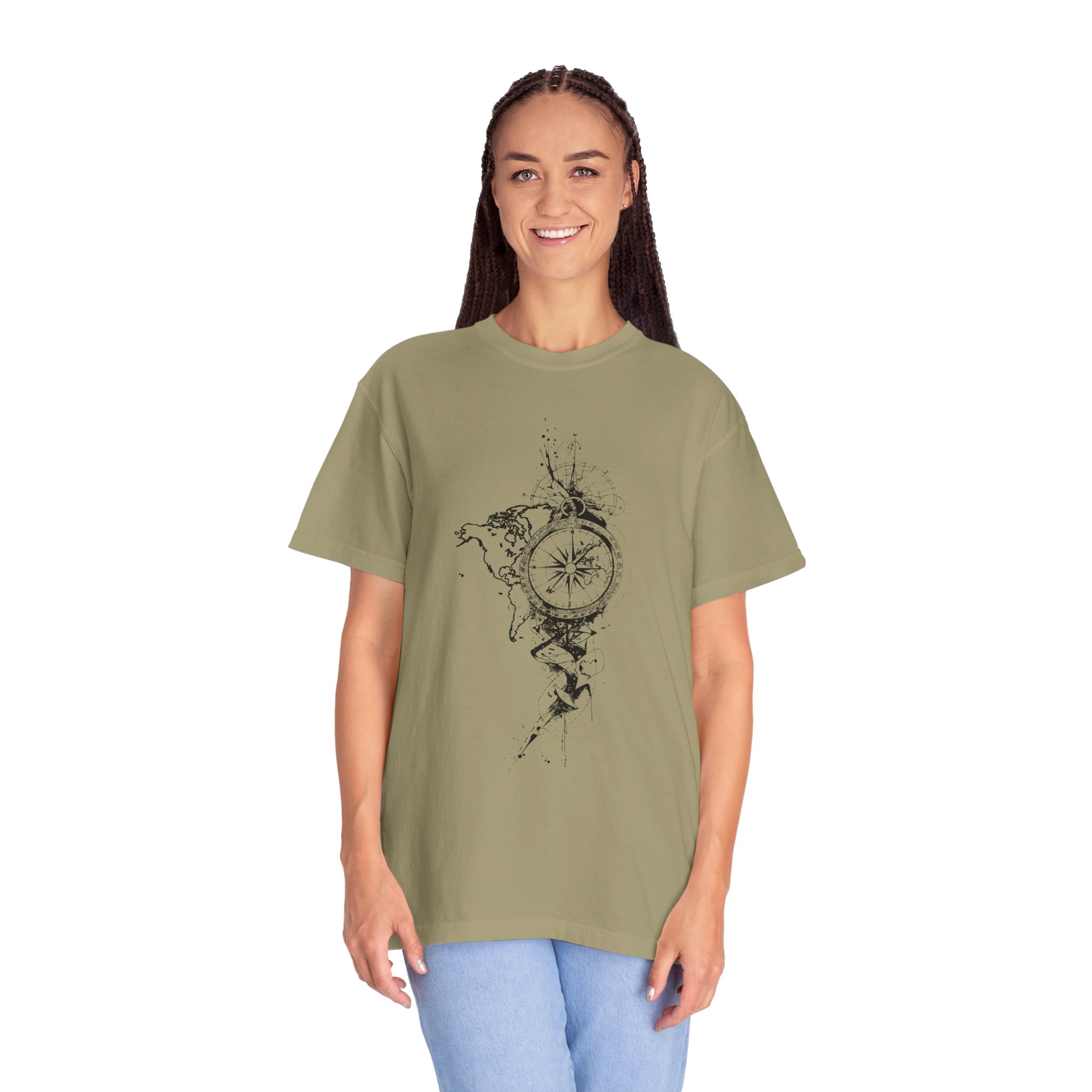 Compass Splash T-Shirt — Nautical Adventure Graphic Tee - Image 6