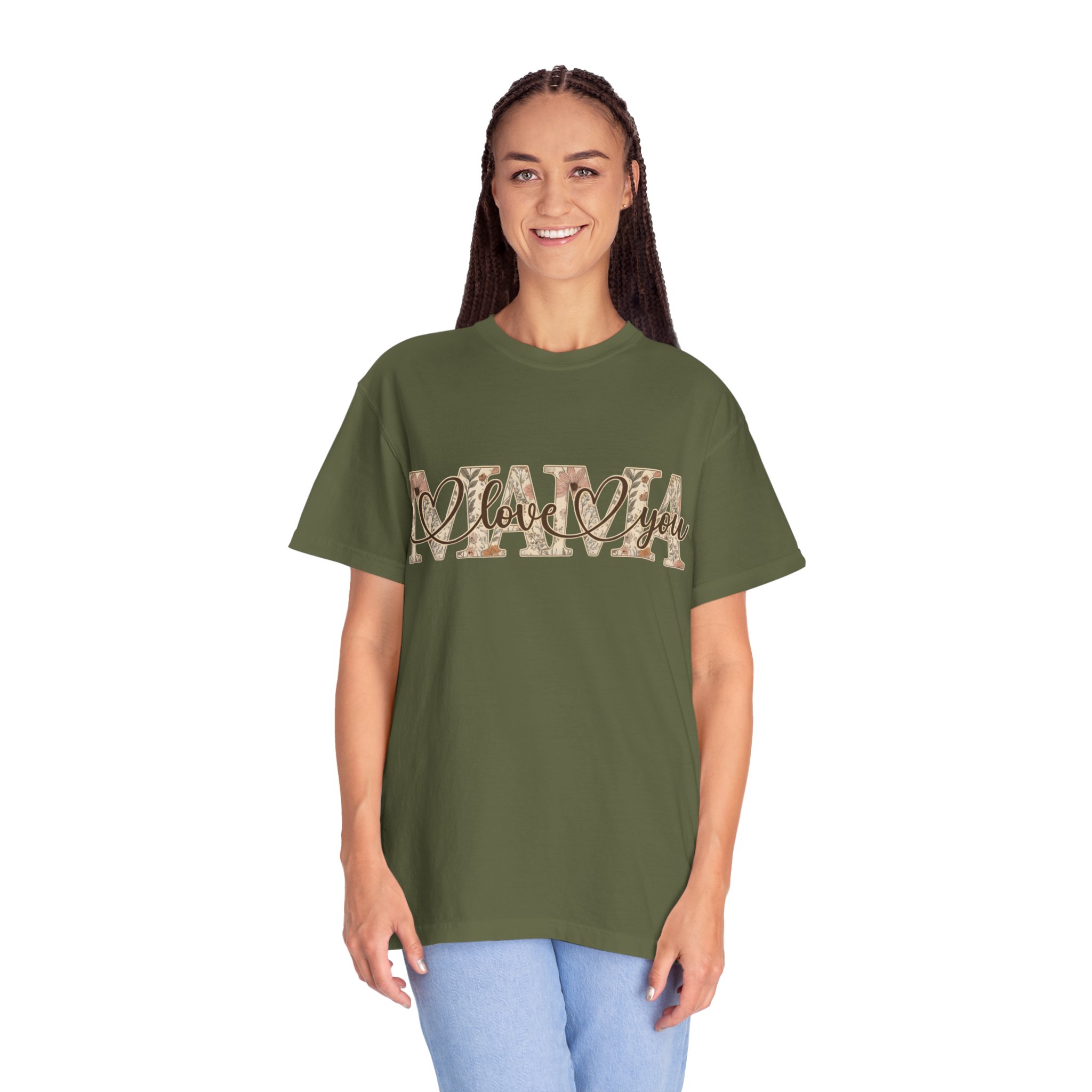 Mama I Love You T-Shirt — Floral Leopard Mom Tee - Image 11