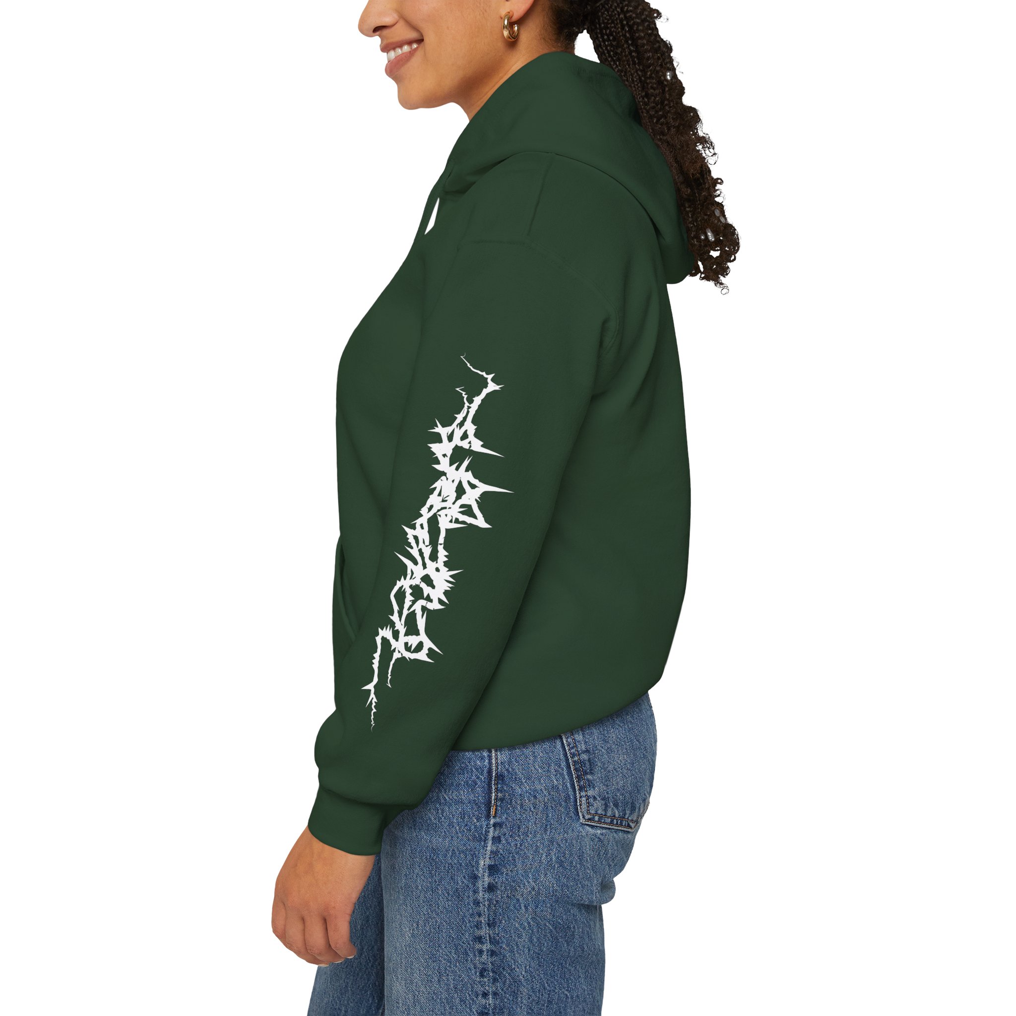 Scary Skull Black Hoodie — Gothic Horror Graphic Pullover - Image 21