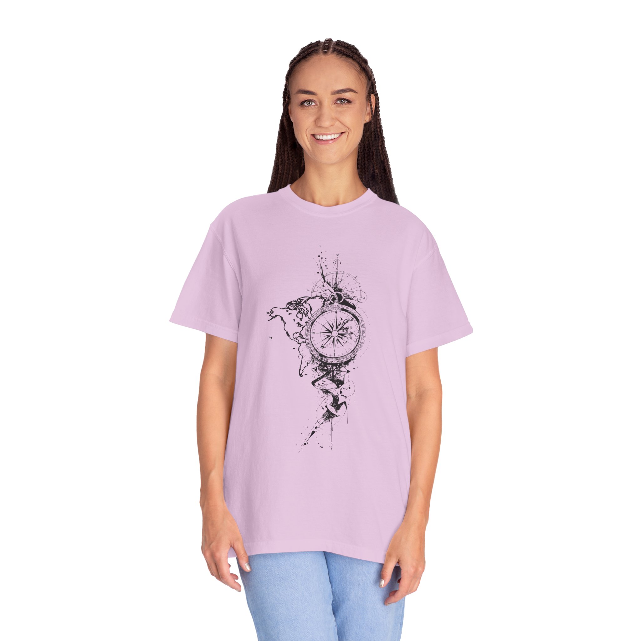 Compass Splash T-Shirt — Nautical Adventure Graphic Tee - Image 17