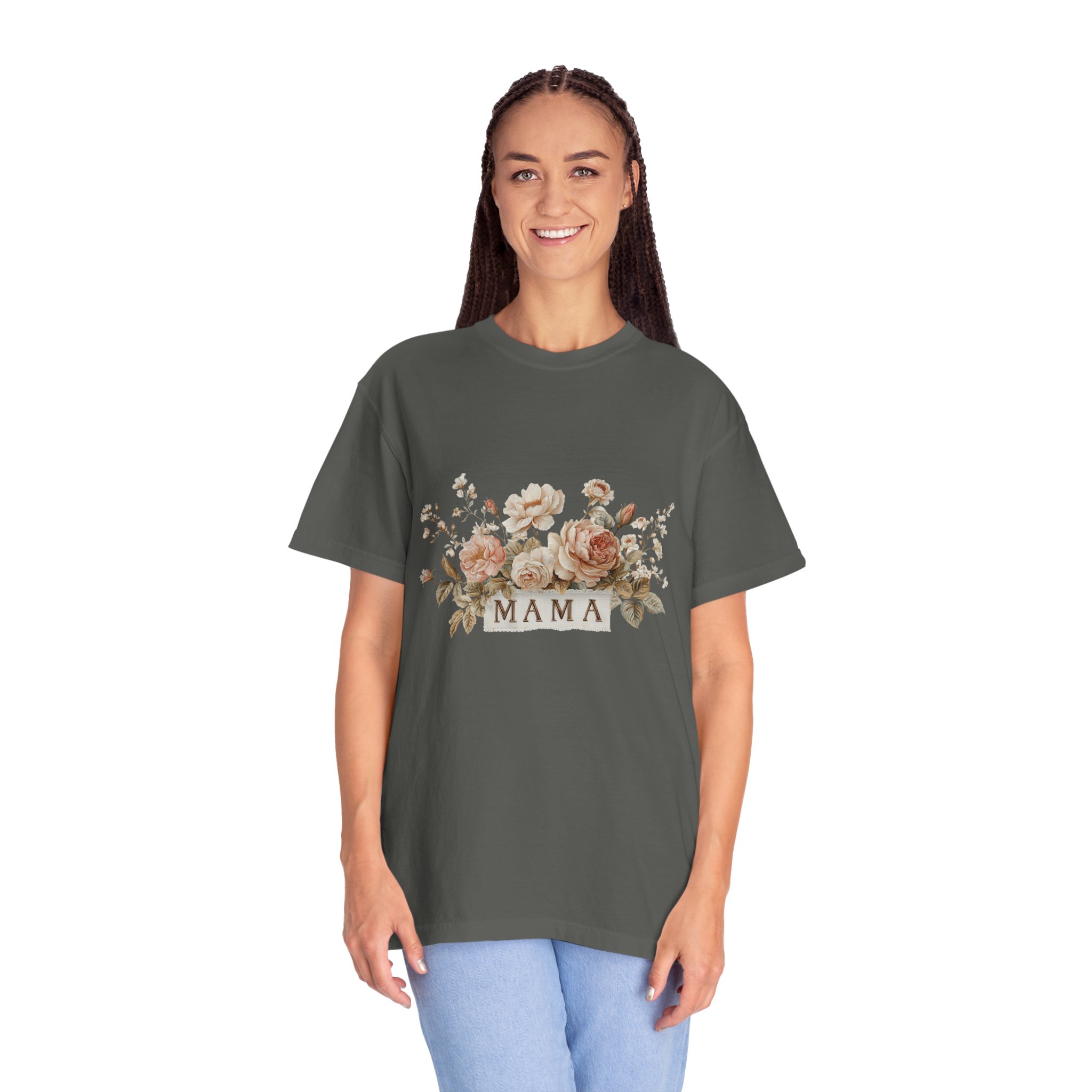 Mama Floral T-Shirt — Vintage Rose Mother's Day Tee - Image 6