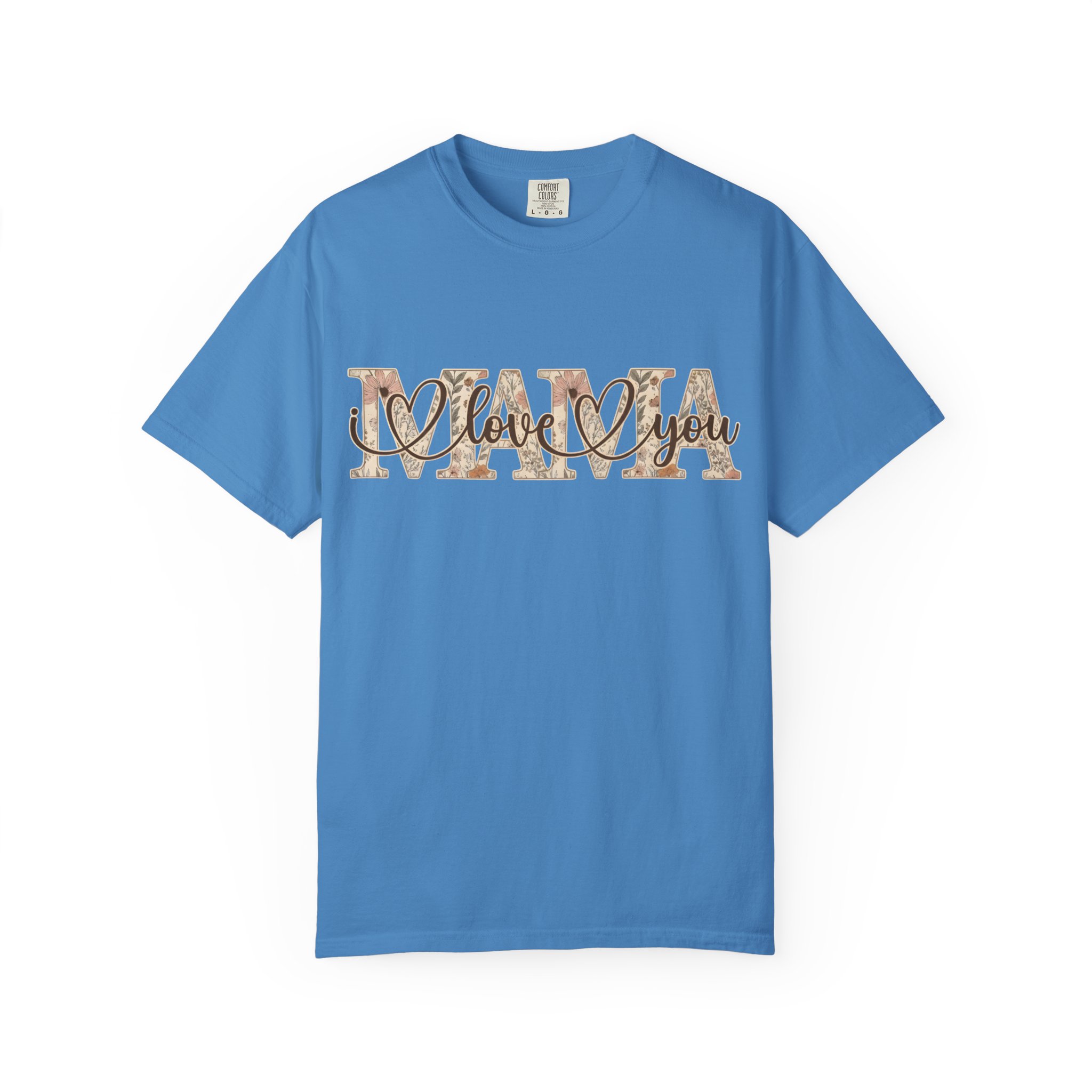 Mama I Love You T-Shirt — Floral Leopard Mom Tee - Image 72