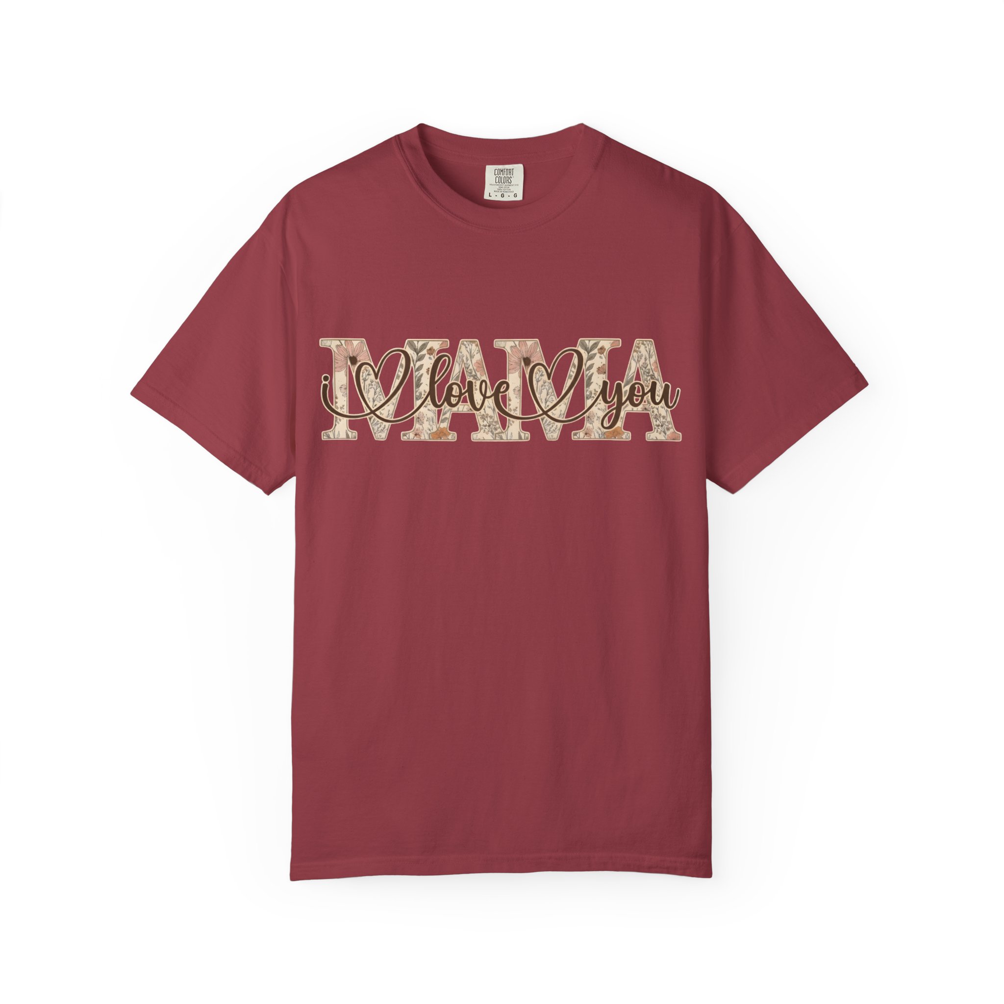 Mama I Love You T-Shirt — Floral Leopard Mom Tee - Image 92