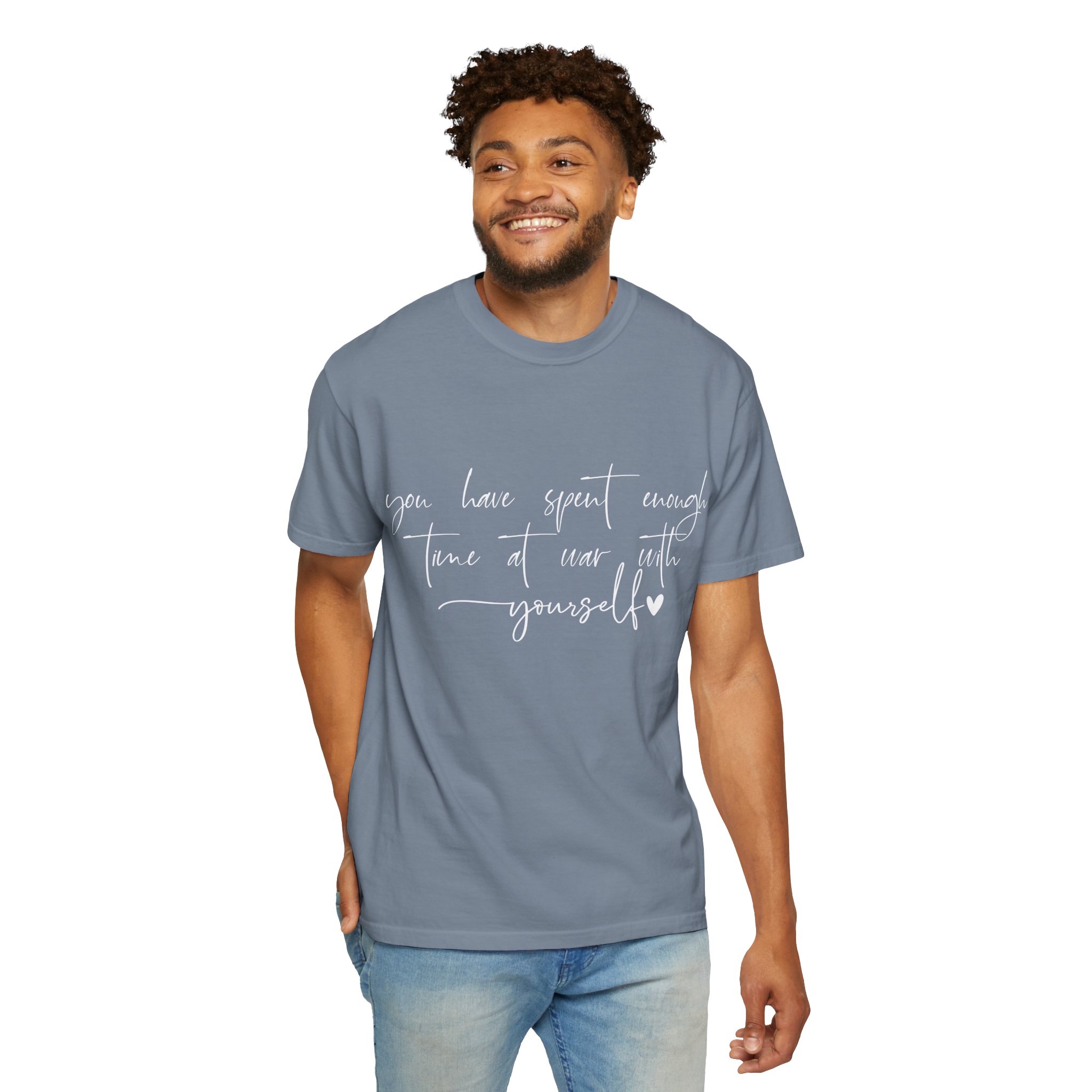 You Have Spent Enough Time at War With Yourself T-Shirt — Mental Health Affirmation Tee - Image 11