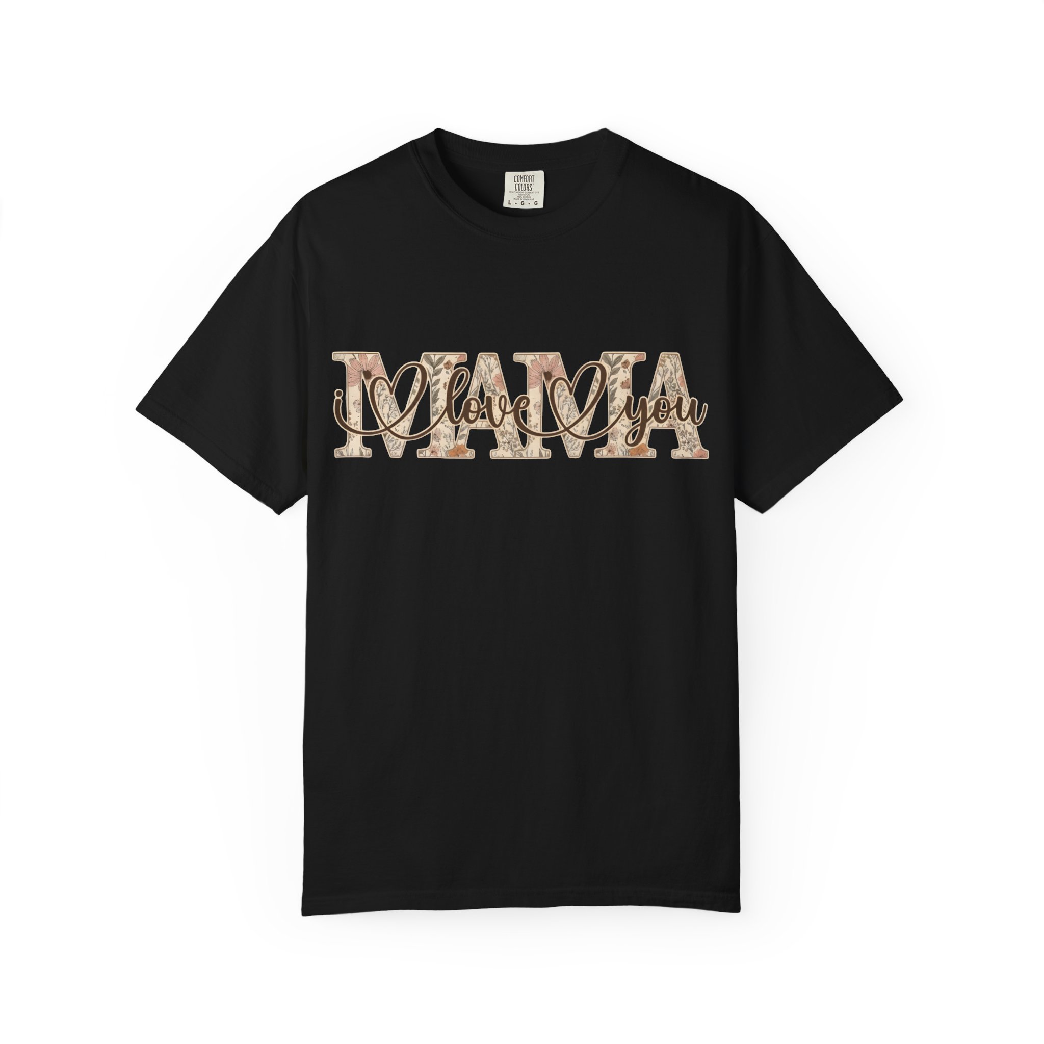 Mama I Love You T-Shirt — Floral Leopard Mom Tee - Image 84