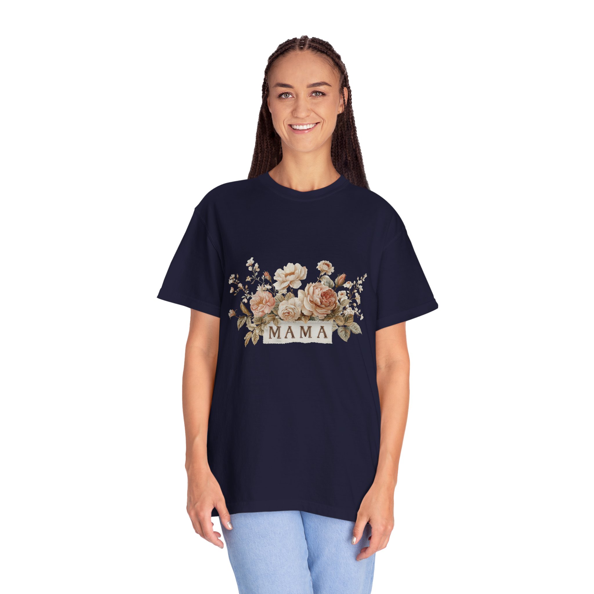 Mama Floral T-Shirt — Vintage Rose Mother's Day Tee - Image 15