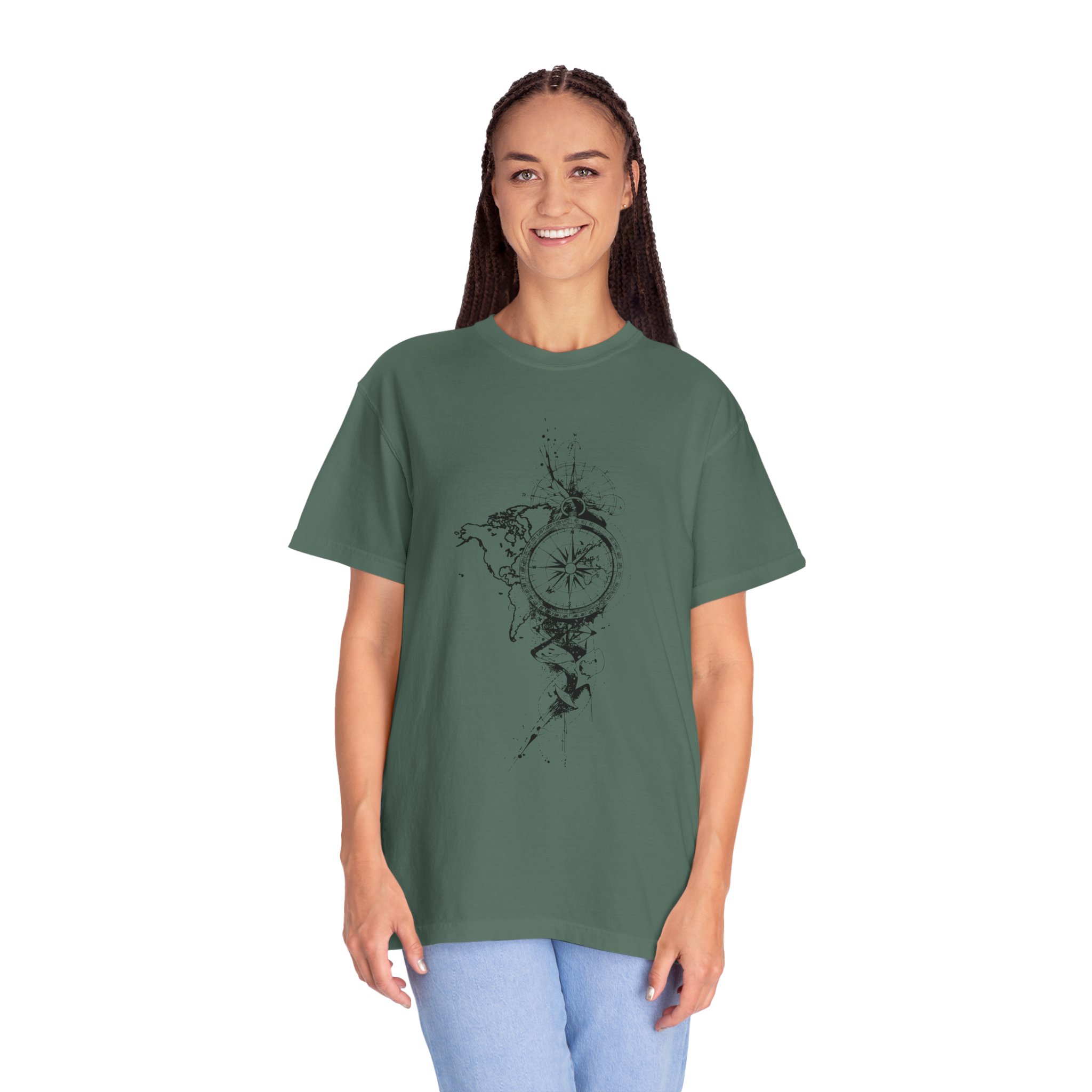 Compass Splash T-Shirt — Nautical Adventure Graphic Tee - Image 11