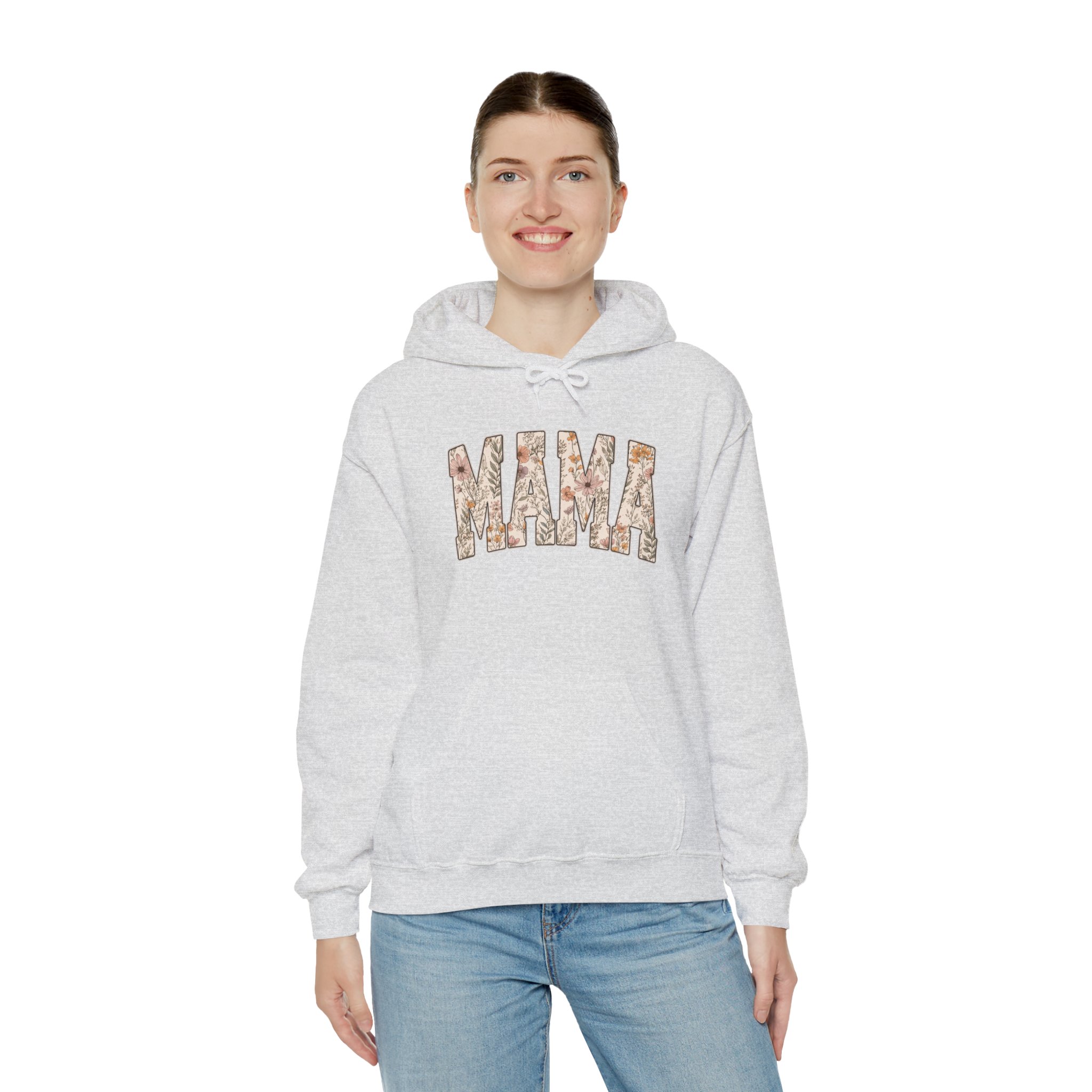Mama Floral Hoodie — Rustic Camouflage "MAMA" Pullover for Moms - Image 2