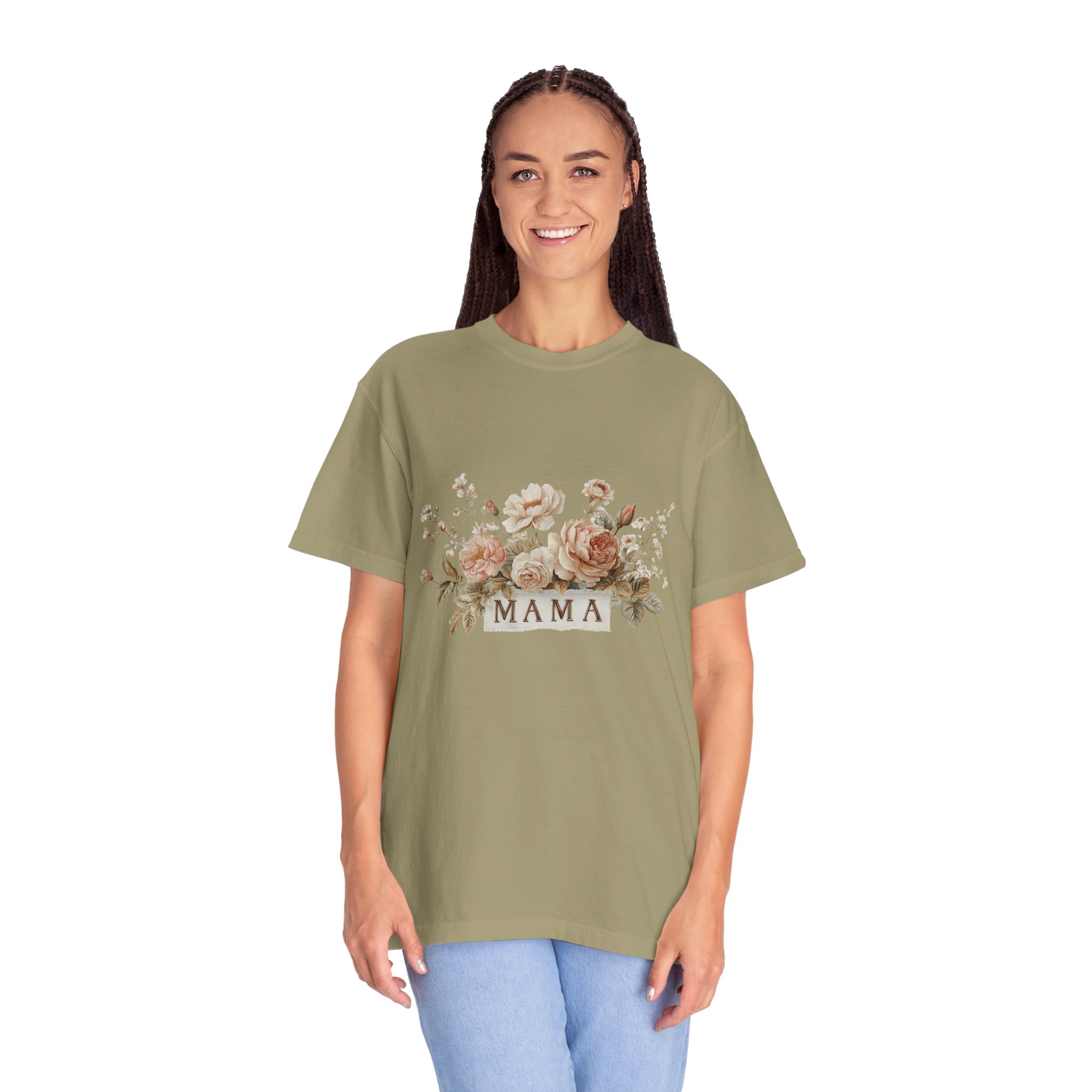 Mama Floral T-Shirt — Vintage Rose Mother's Day Tee - Image 4