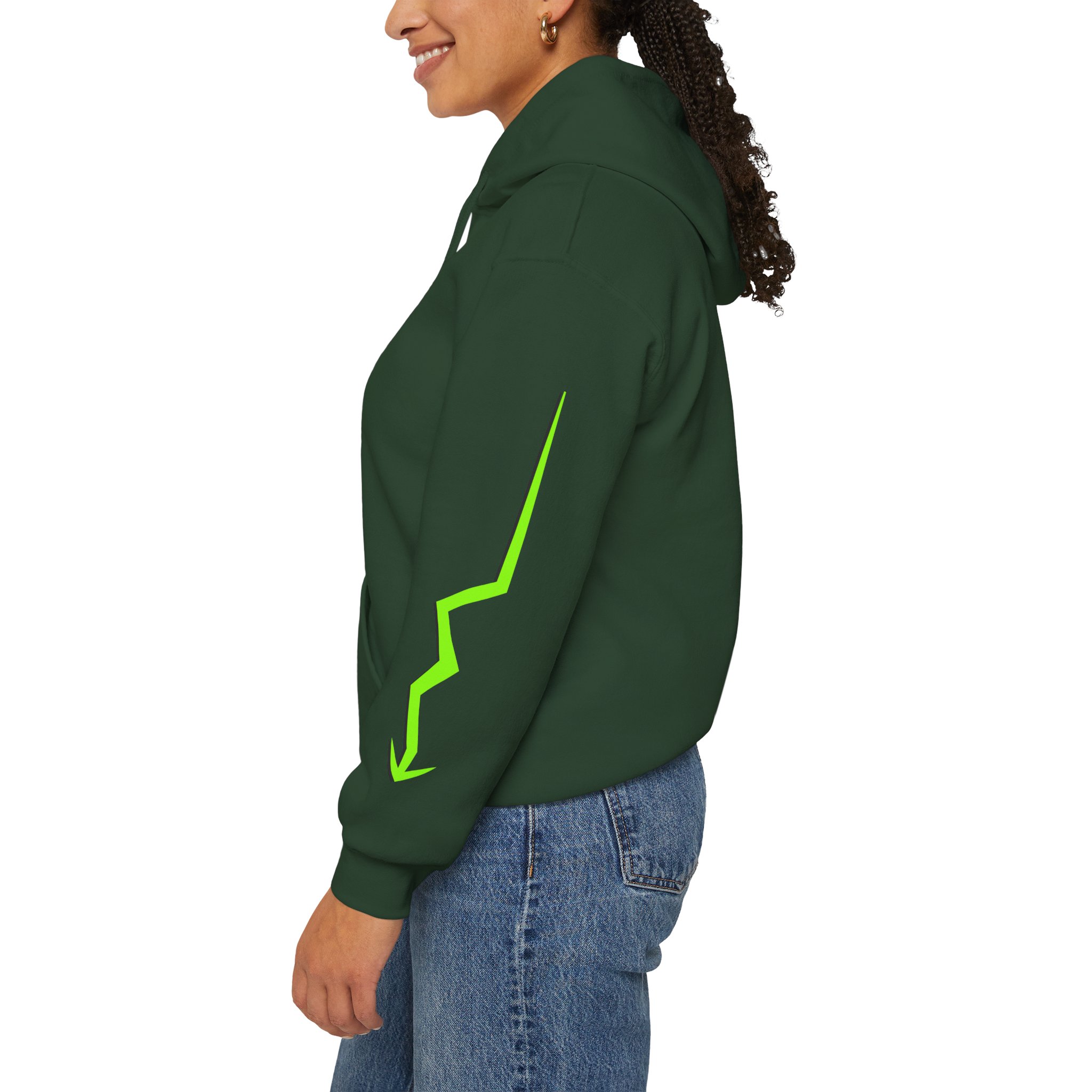 Next Level Hoodie — Neon Green Graphic Pullover - Image 12