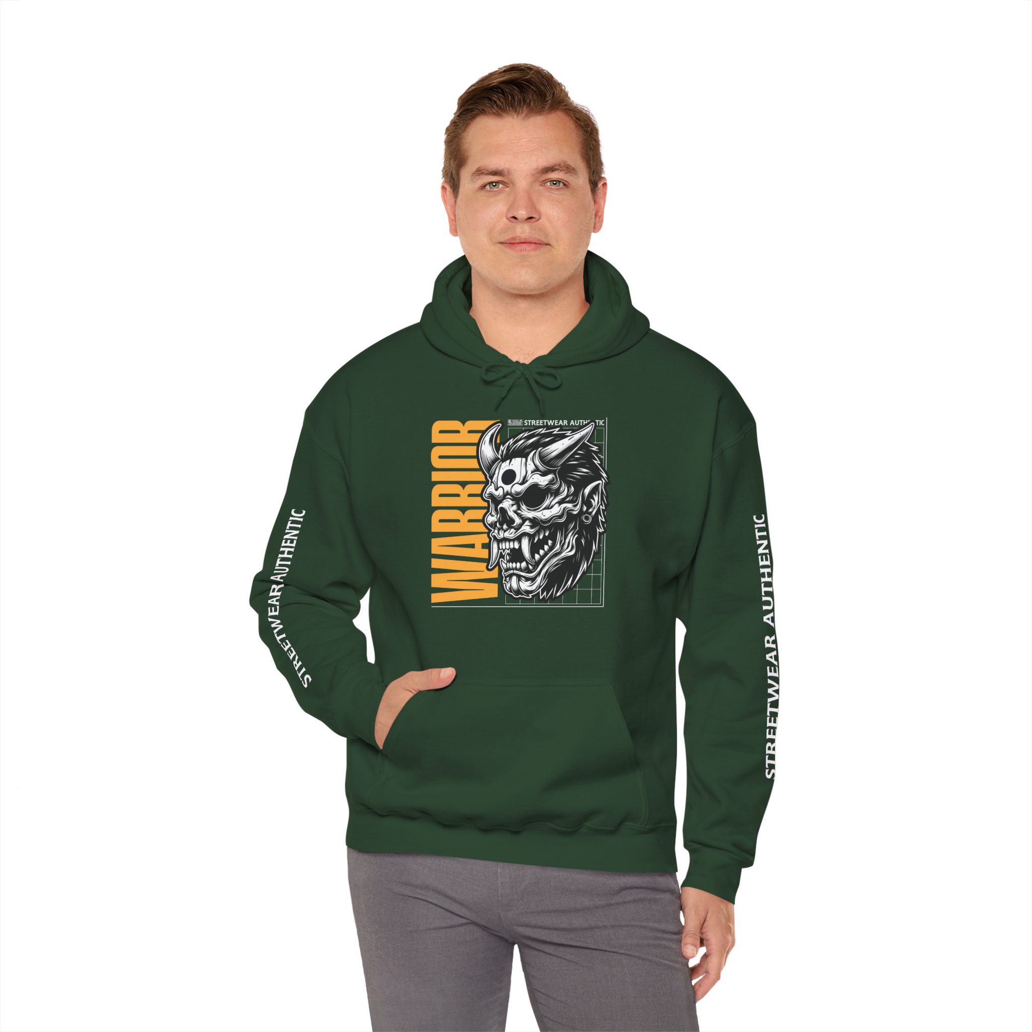 Warrior Demon Skull Hoodie — Bold Graphic Streetwear Pullover - Image 10