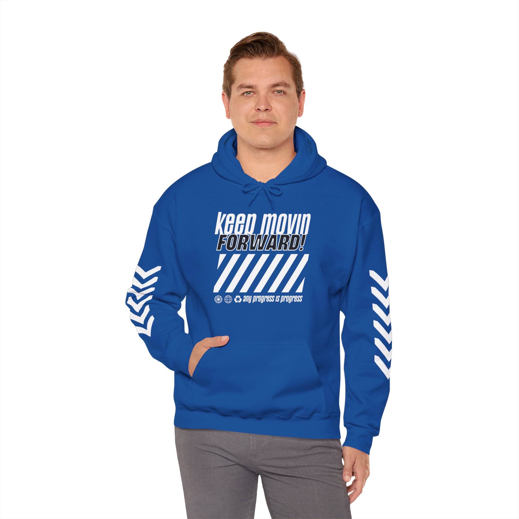 Keep Movin' Forward Hoodie – Motivational Graphic Hoodie - Image 16