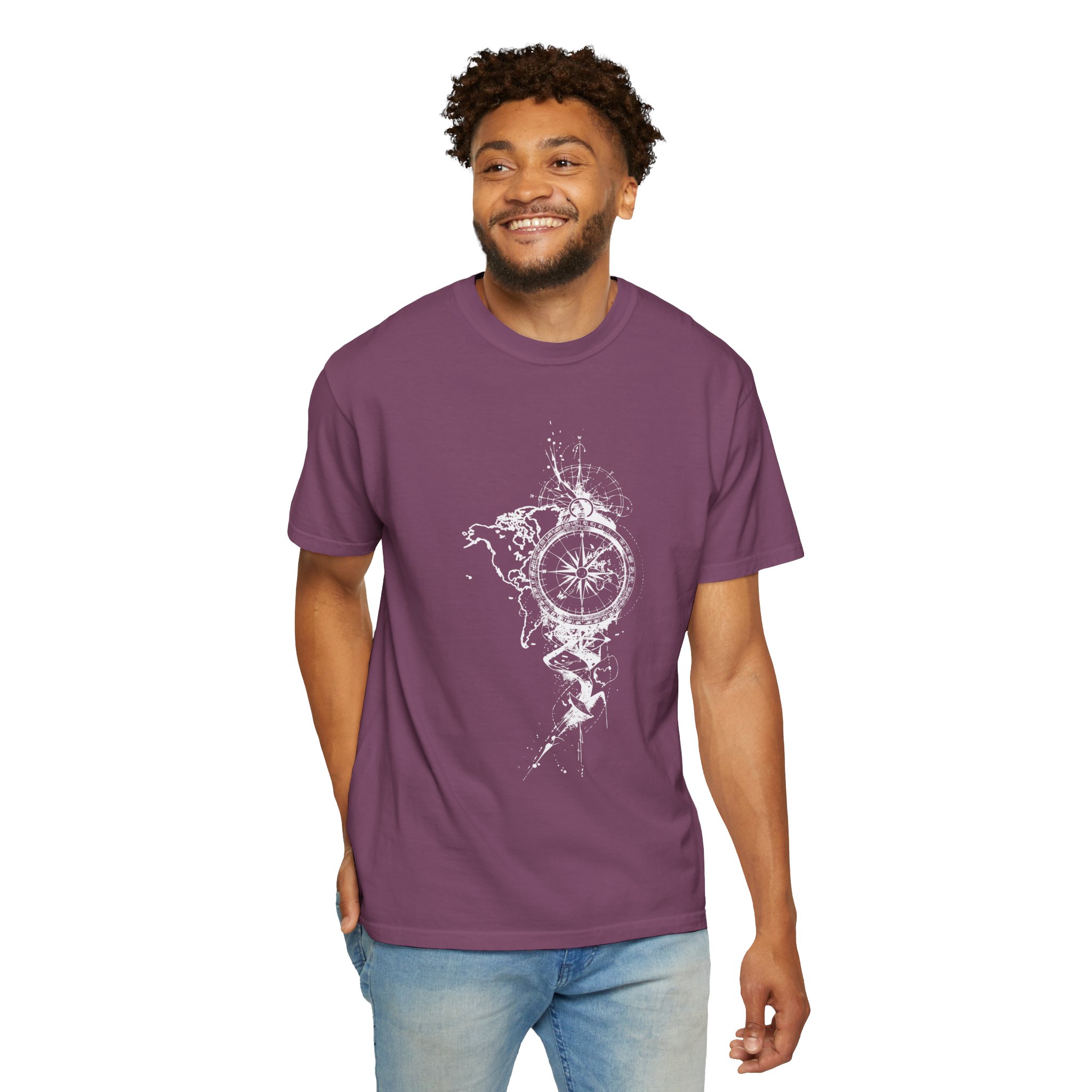 Compass Splash T-Shirt — Nautical Adventure Graphic Tee - Image 16