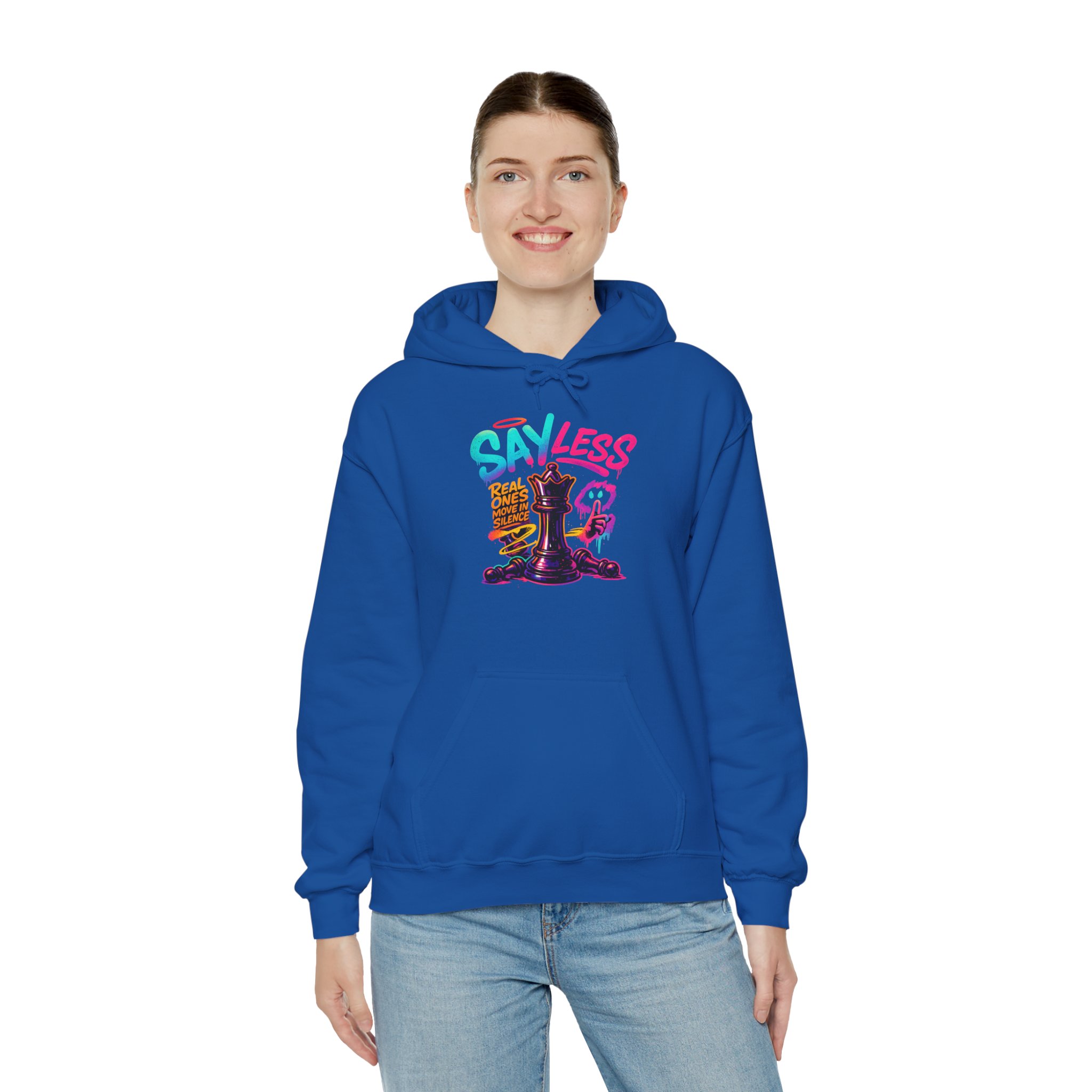 Sayless Chess Hoodie — Playful Chess King Graphic Pullover - Image 11