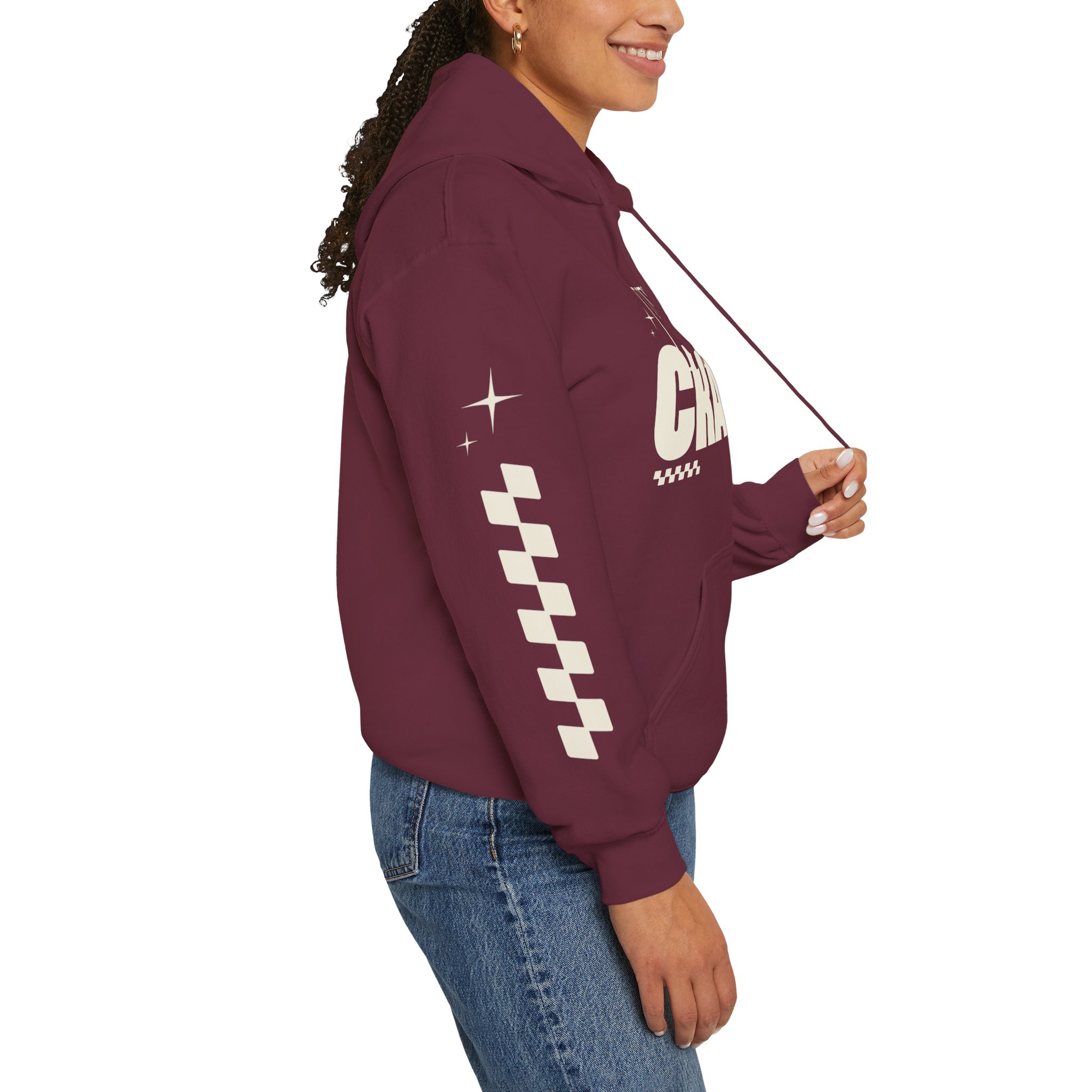 Crazy Graphic Hoodie — “Like So Crazy” Retro Racing Sleeve Pullover - Image 5