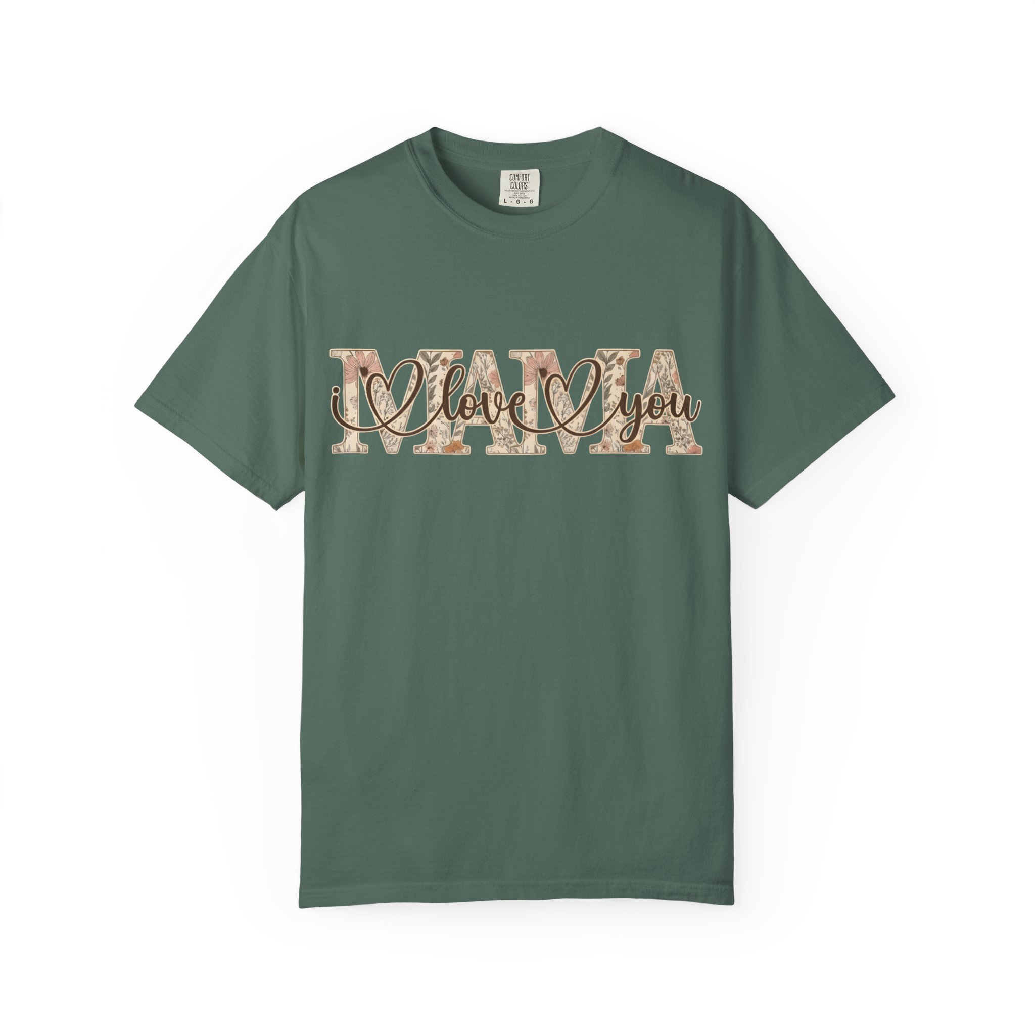 Mama I Love You T-Shirt — Floral Leopard Mom Tee - Image 56