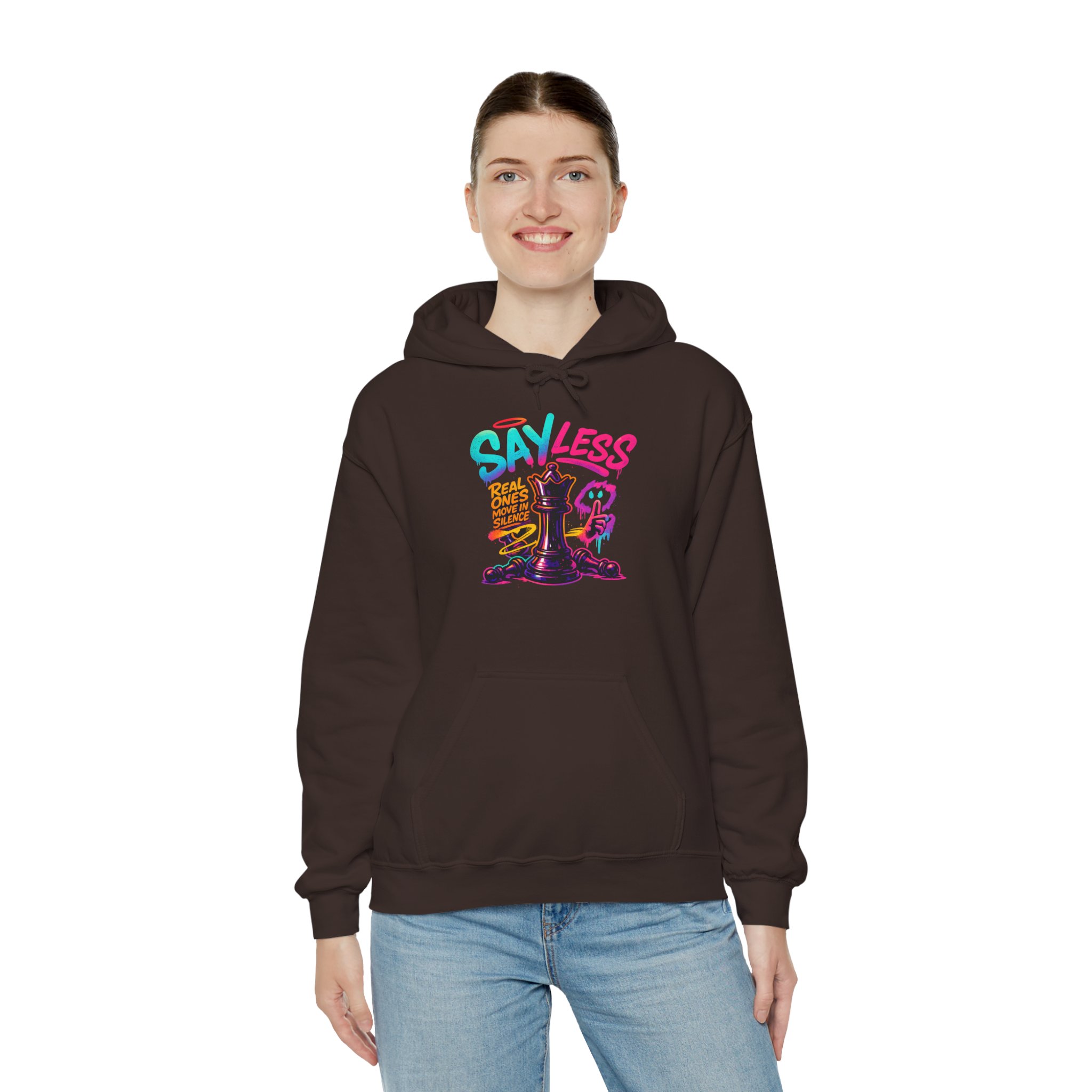 Sayless Chess Hoodie — Playful Chess King Graphic Pullover - Image 7