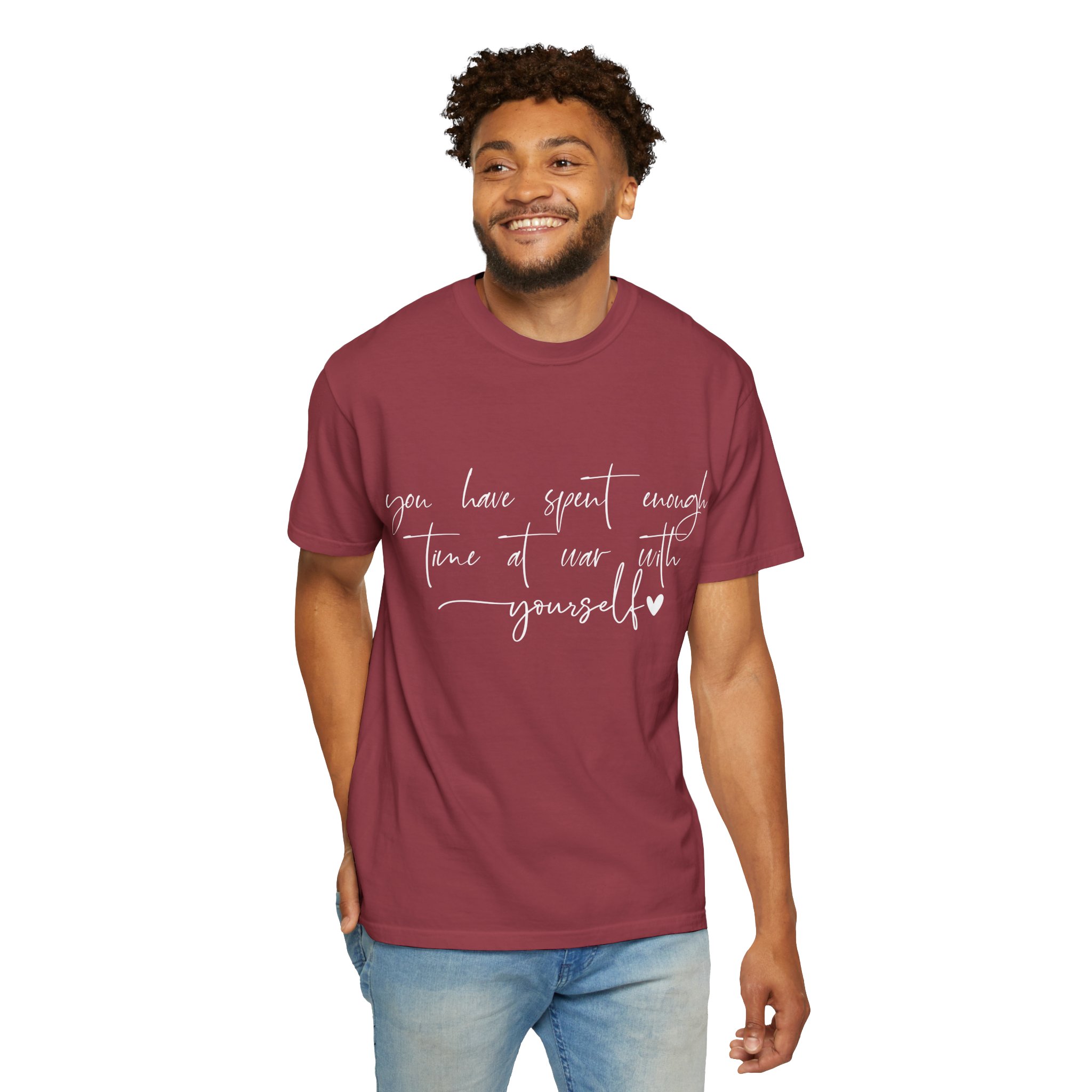 You Have Spent Enough Time at War With Yourself T-Shirt — Mental Health Affirmation Tee - Image 18