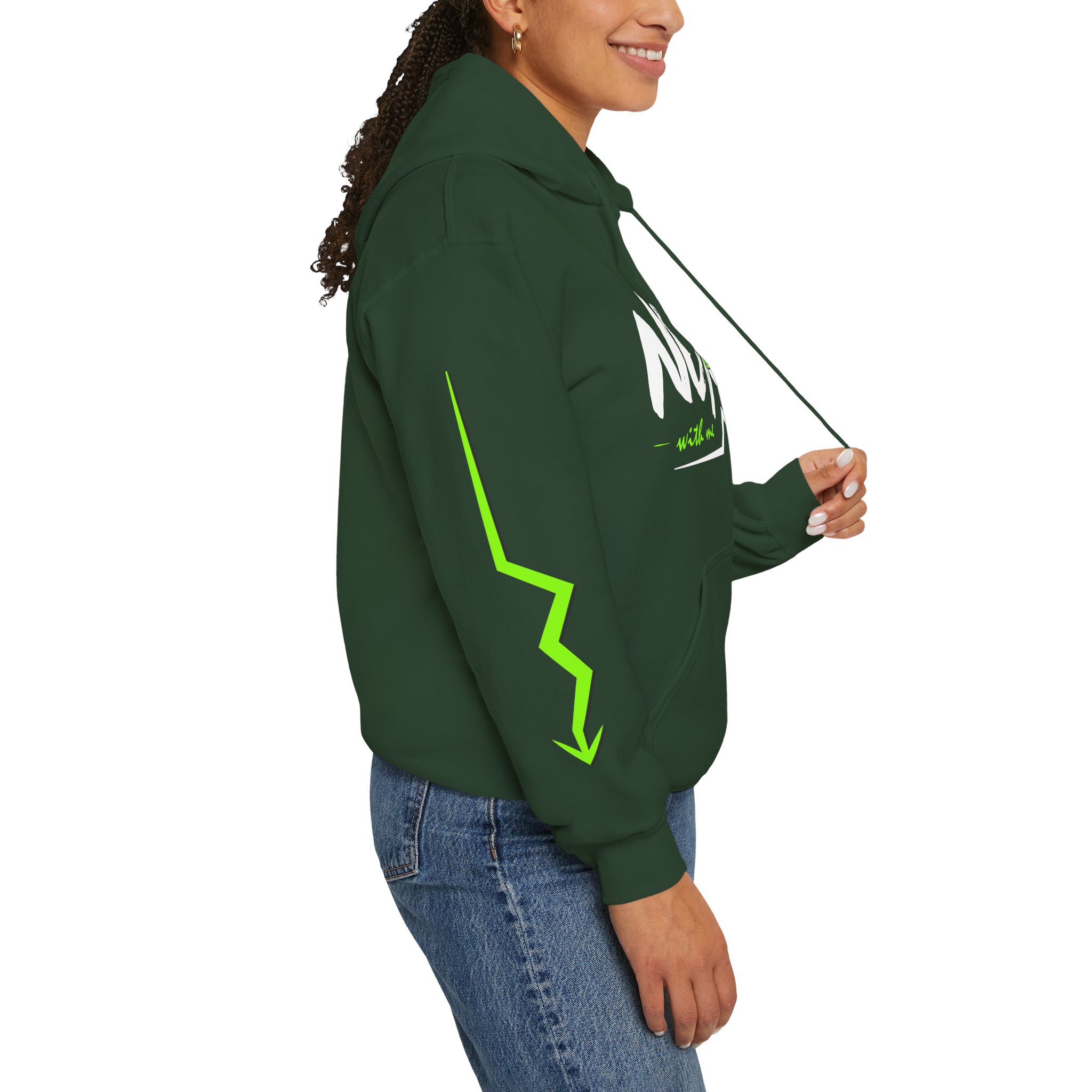 Next Level Hoodie — Neon Green Graphic Pullover - Image 11