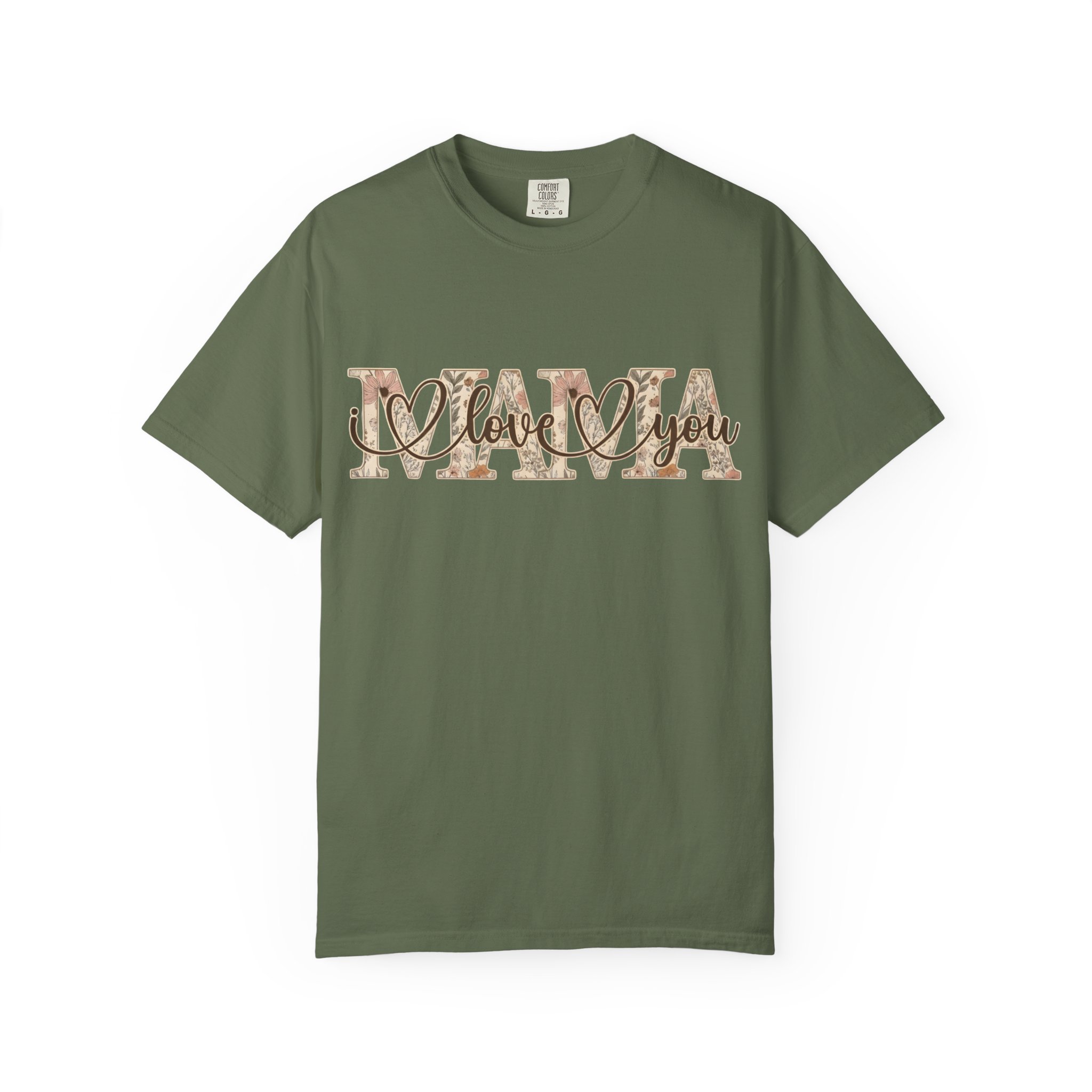 Mama I Love You T-Shirt — Floral Leopard Mom Tee - Image 44