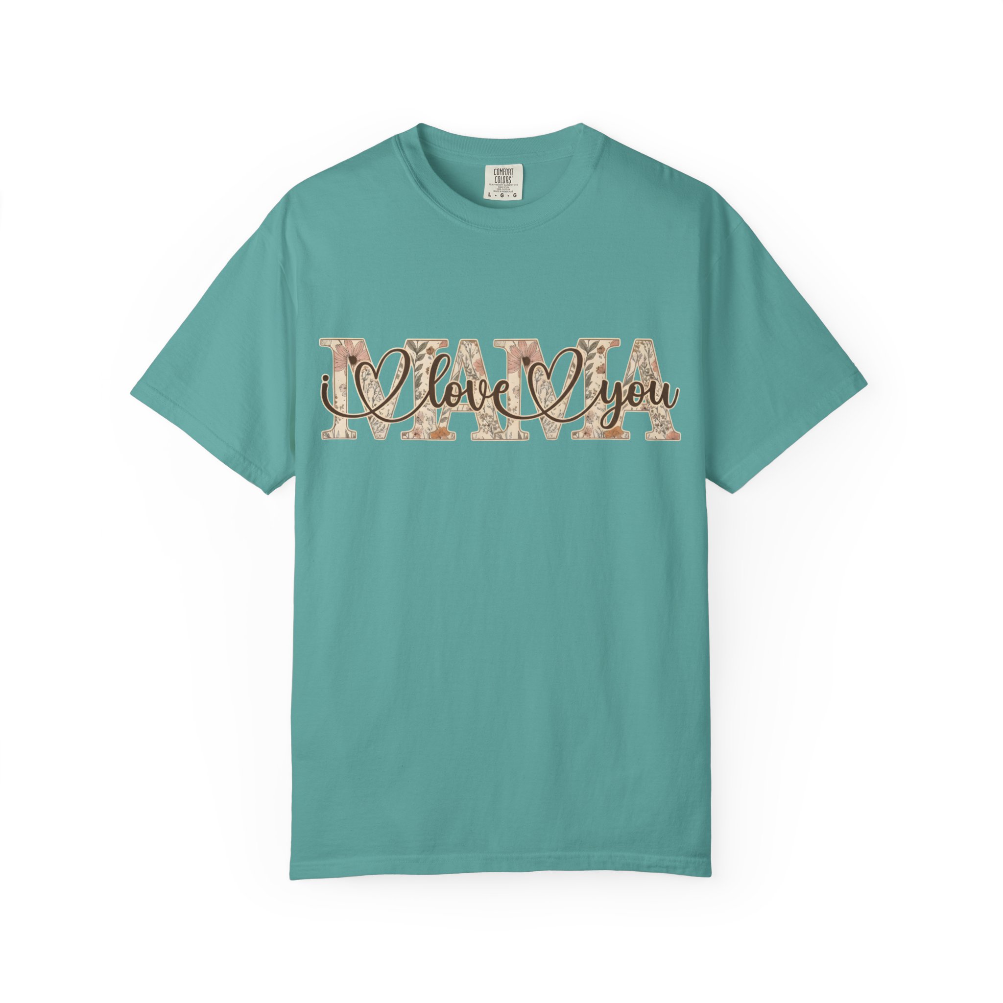 Mama I Love You T-Shirt — Floral Leopard Mom Tee - Image 60