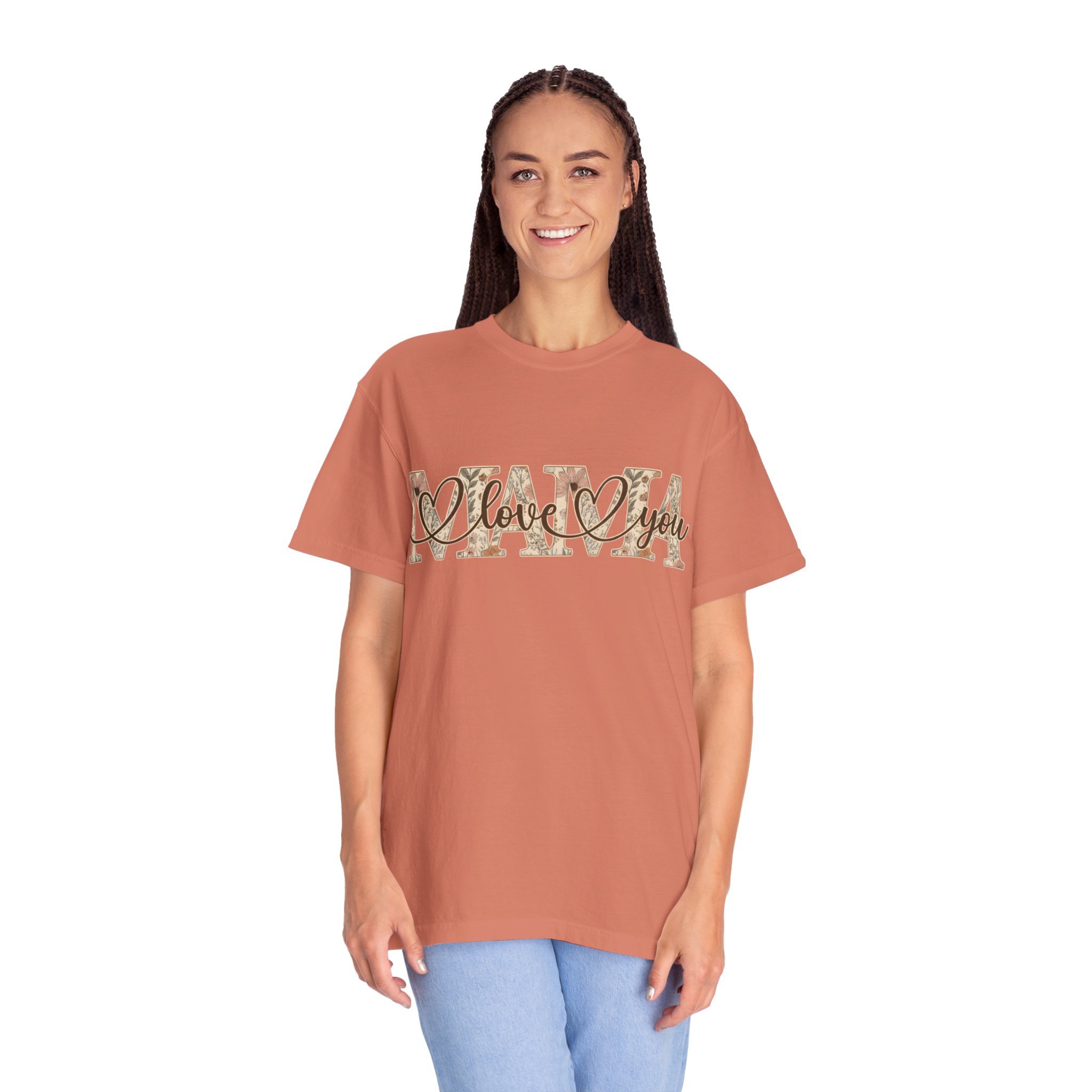Mama I Love You T-Shirt — Floral Leopard Mom Tee - Image 16