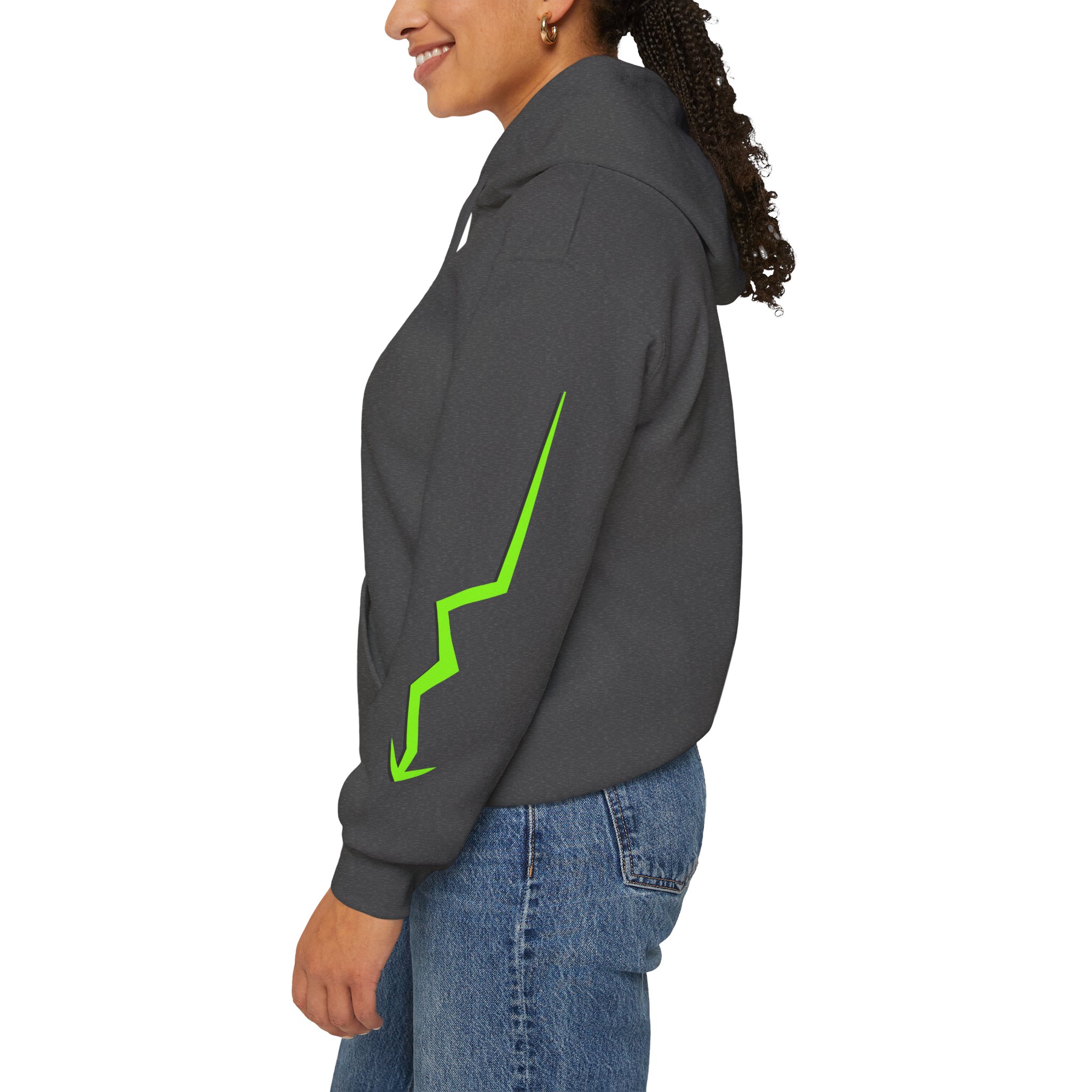 Next Level Hoodie — Neon Green Graphic Pullover - Image 15