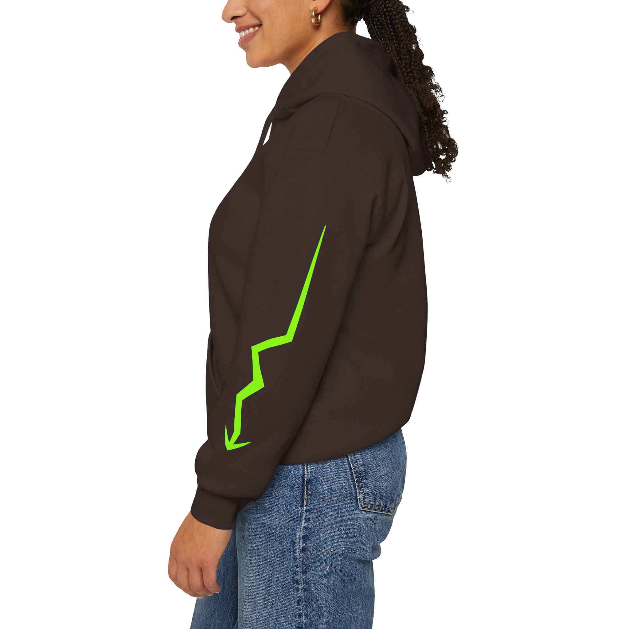 Next Level Hoodie — Neon Green Graphic Pullover - Image 9