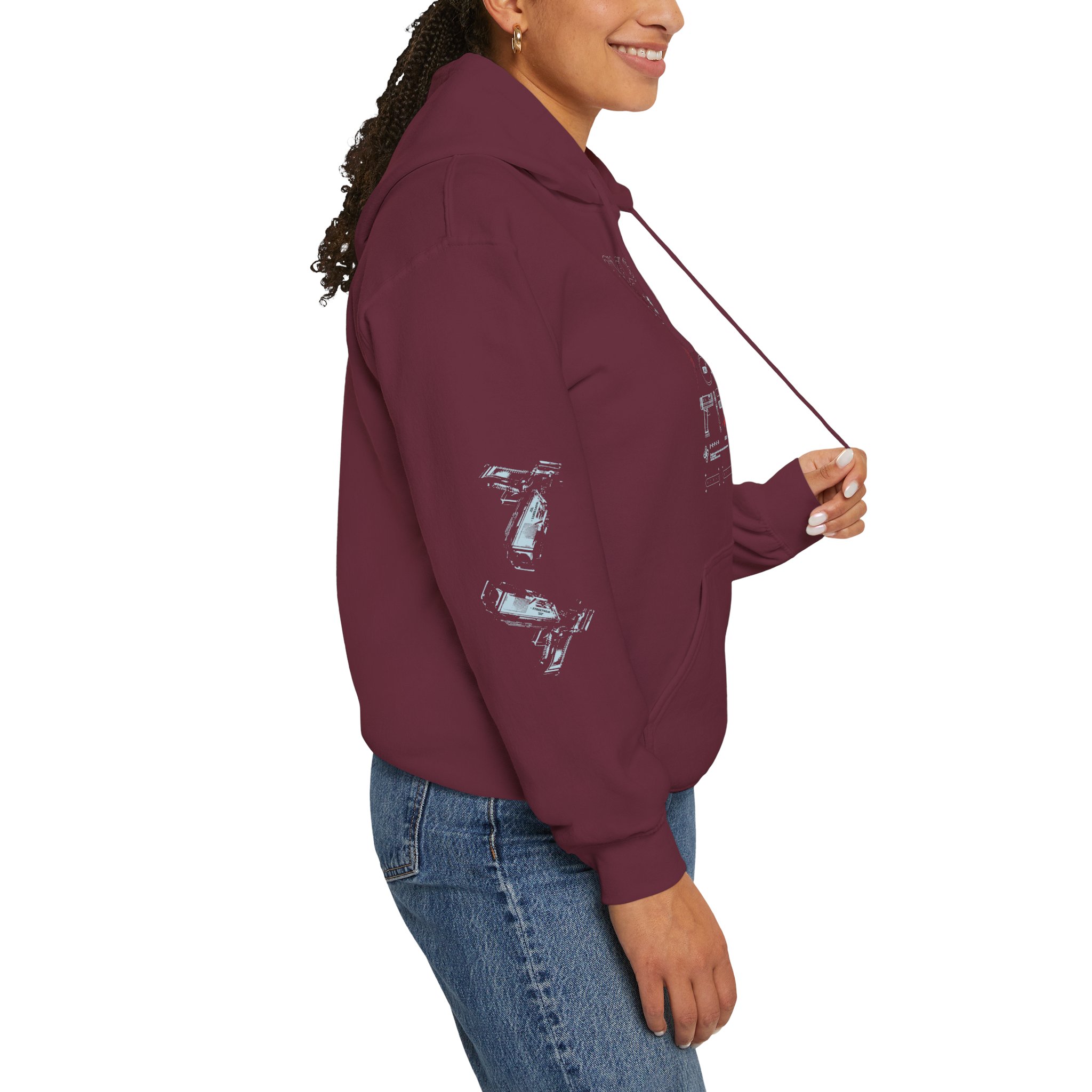 Band Tour Hoodie – Grunge Motorcycle Graphic Pullover - Image 5