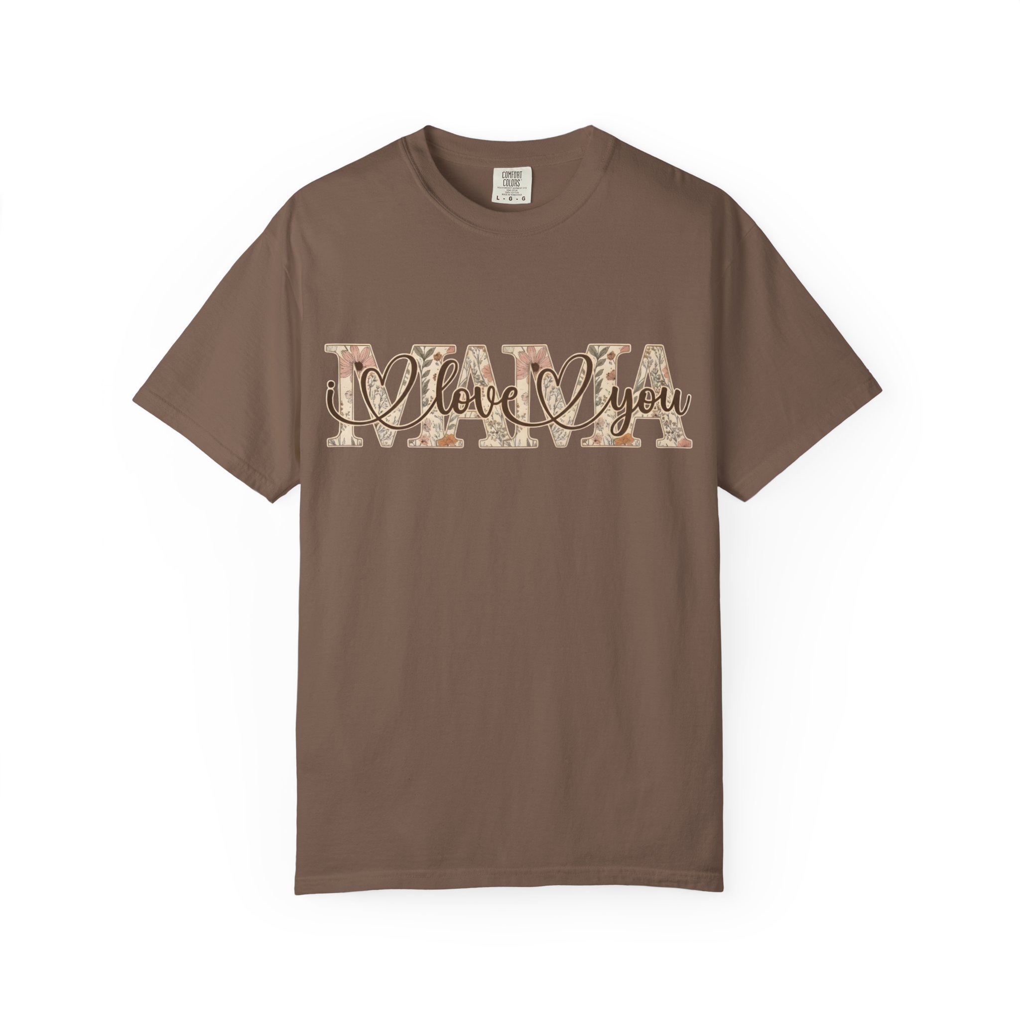 Mama I Love You T-Shirt — Floral Leopard Mom Tee - Image 36