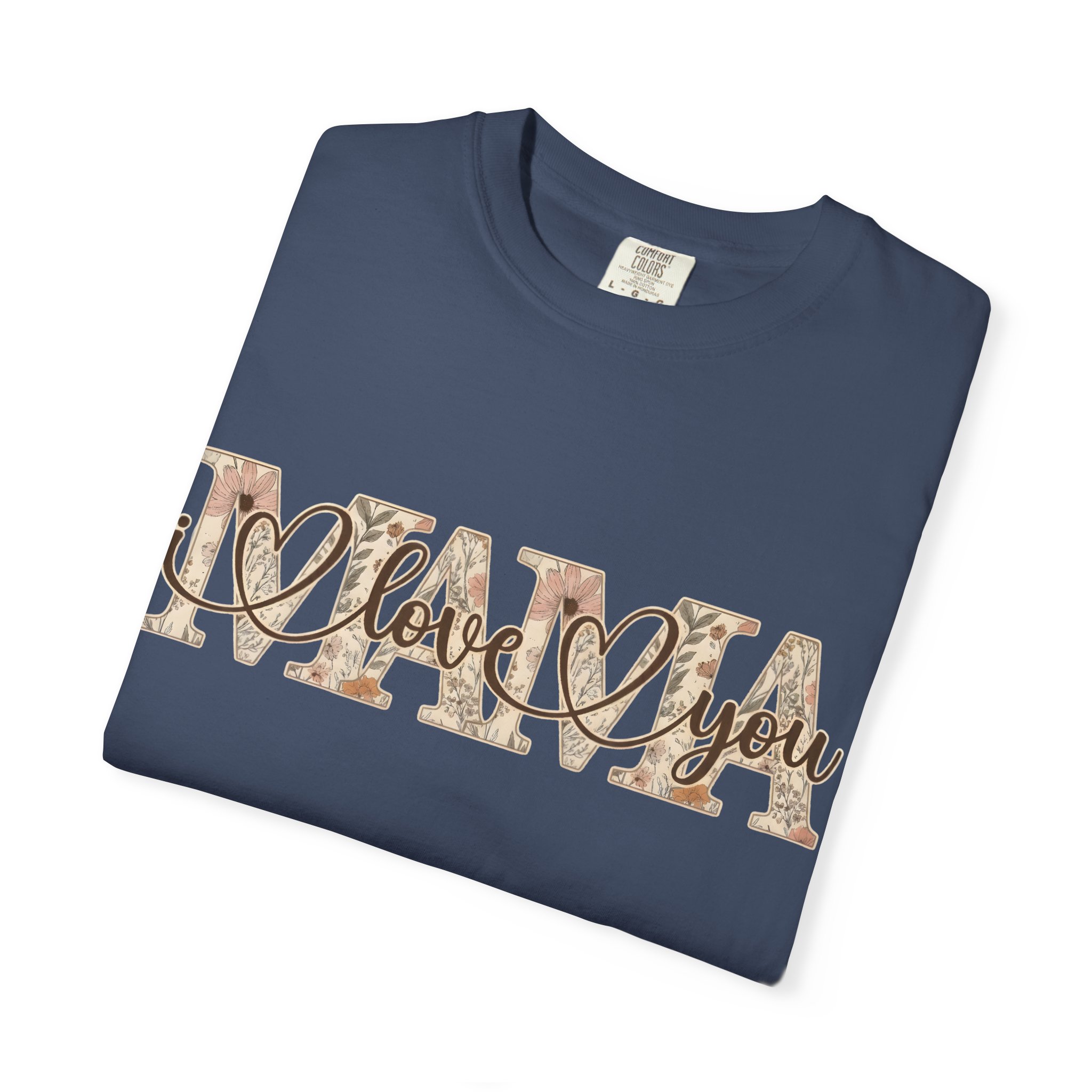 Mama I Love You T-Shirt — Floral Leopard Mom Tee - Image 78