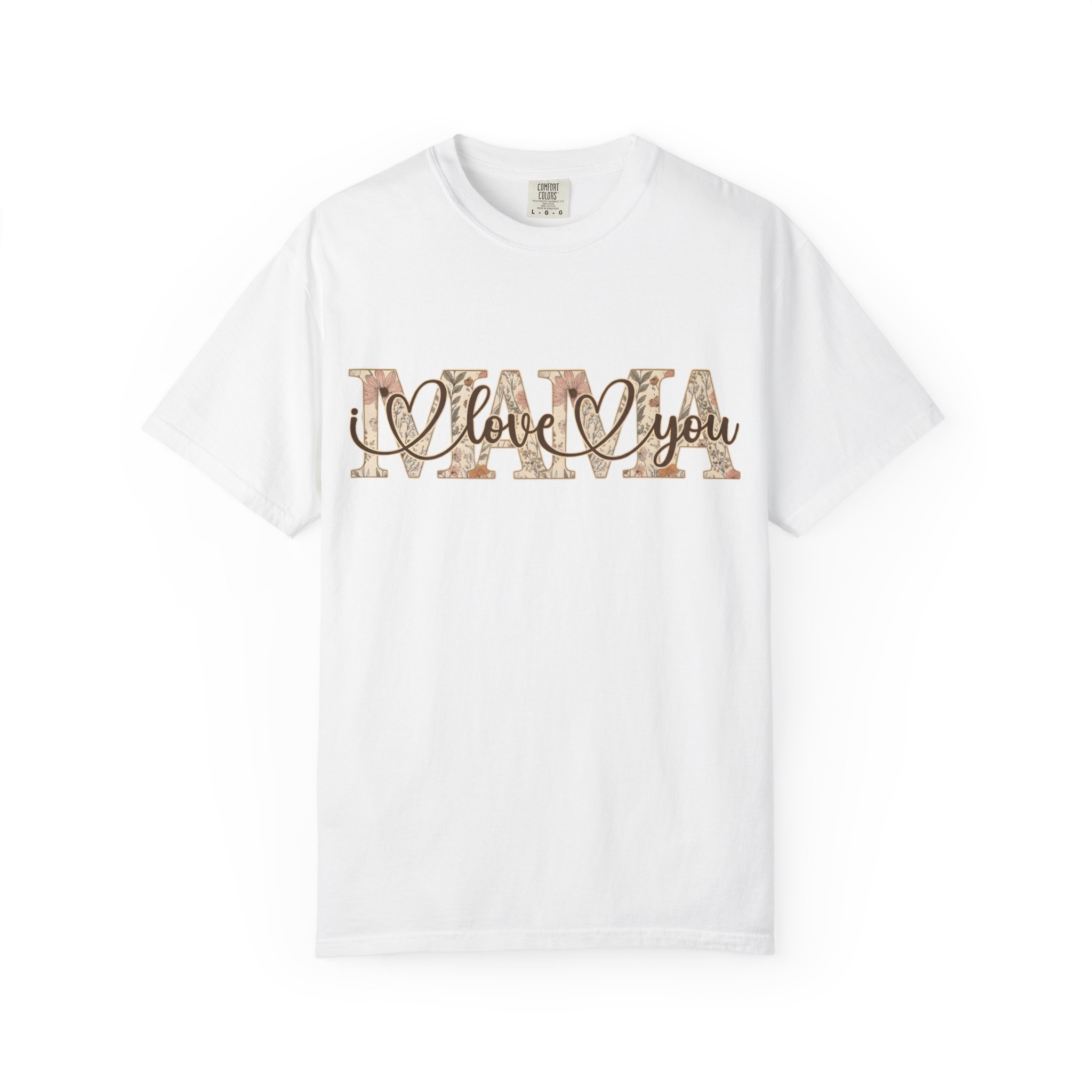 Mama I Love You T-Shirt — Floral Leopard Mom Tee - Image 20