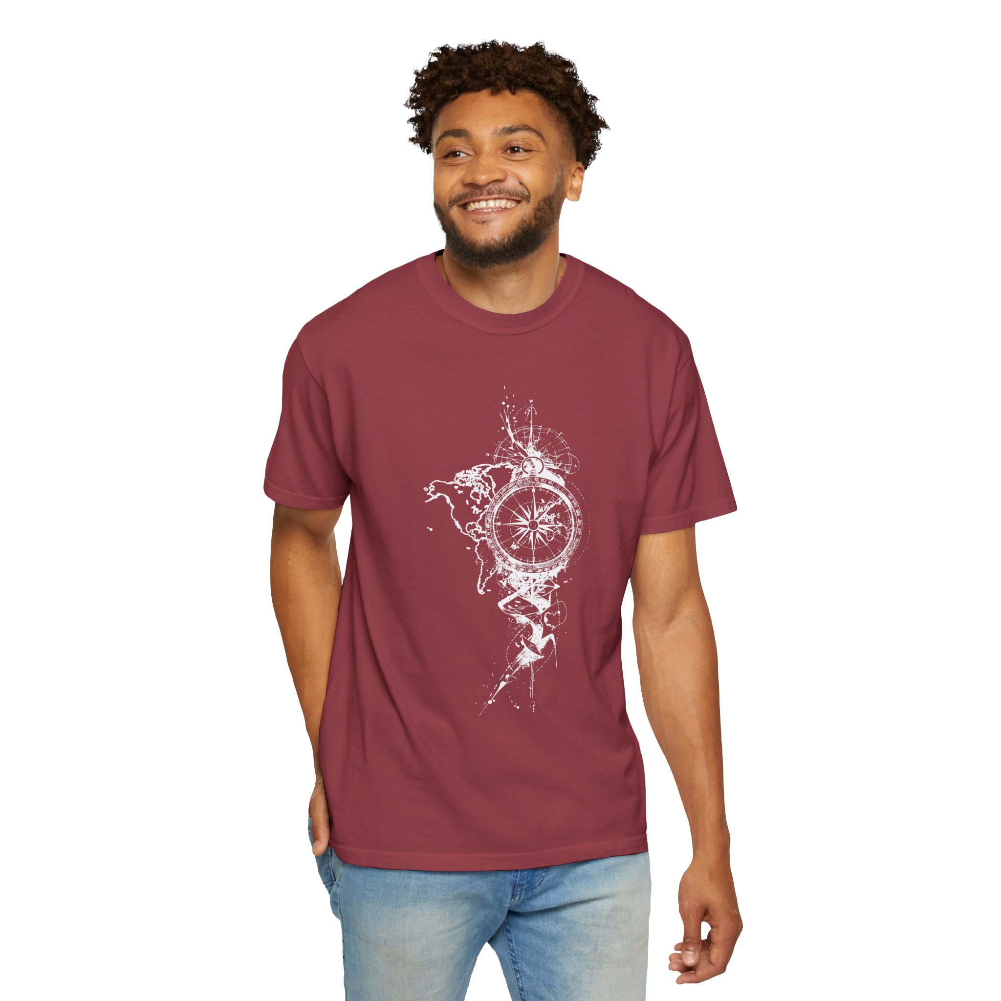 Compass Splash T-Shirt — Nautical Adventure Graphic Tee - Image 17