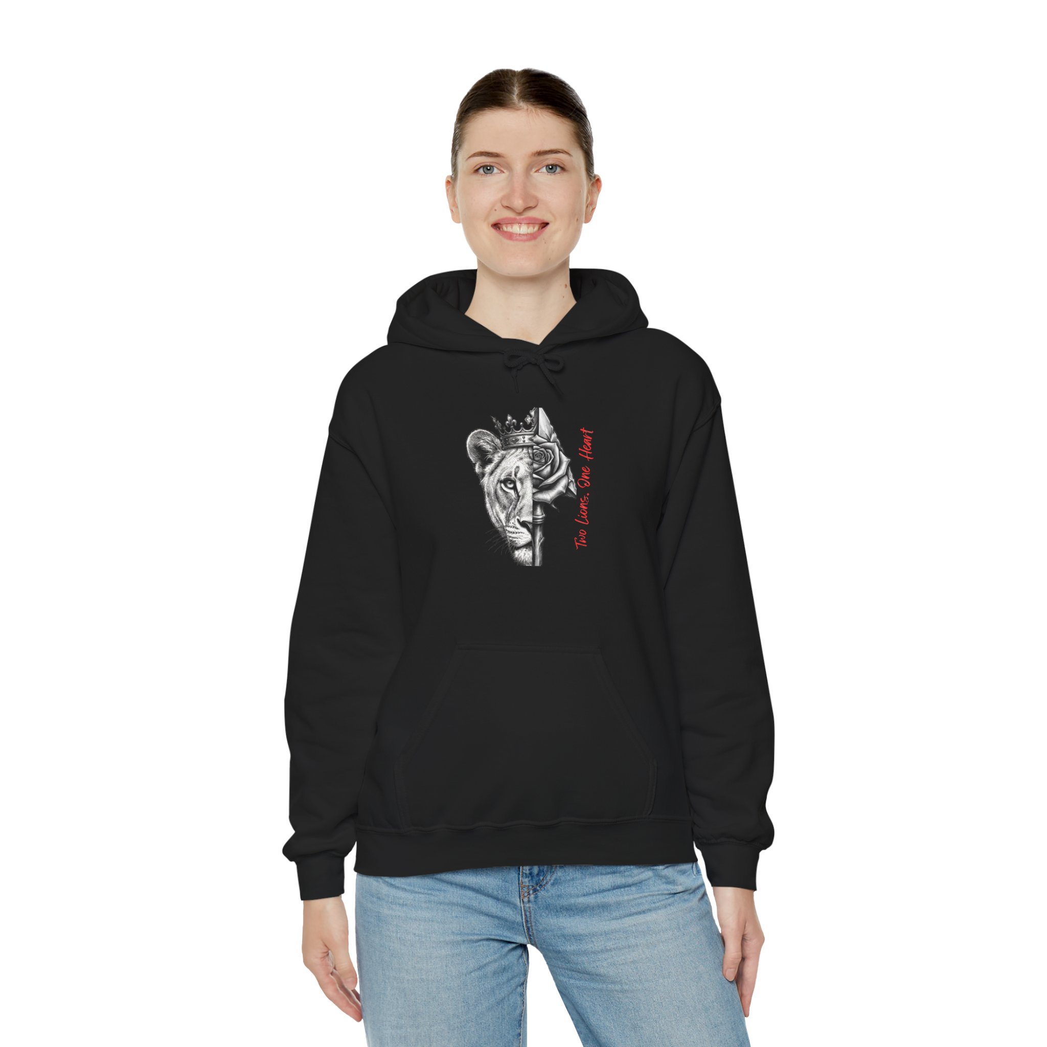Tiger Face Split Hoodie – Be Fearless Graphic Sweatshirt - Image 3