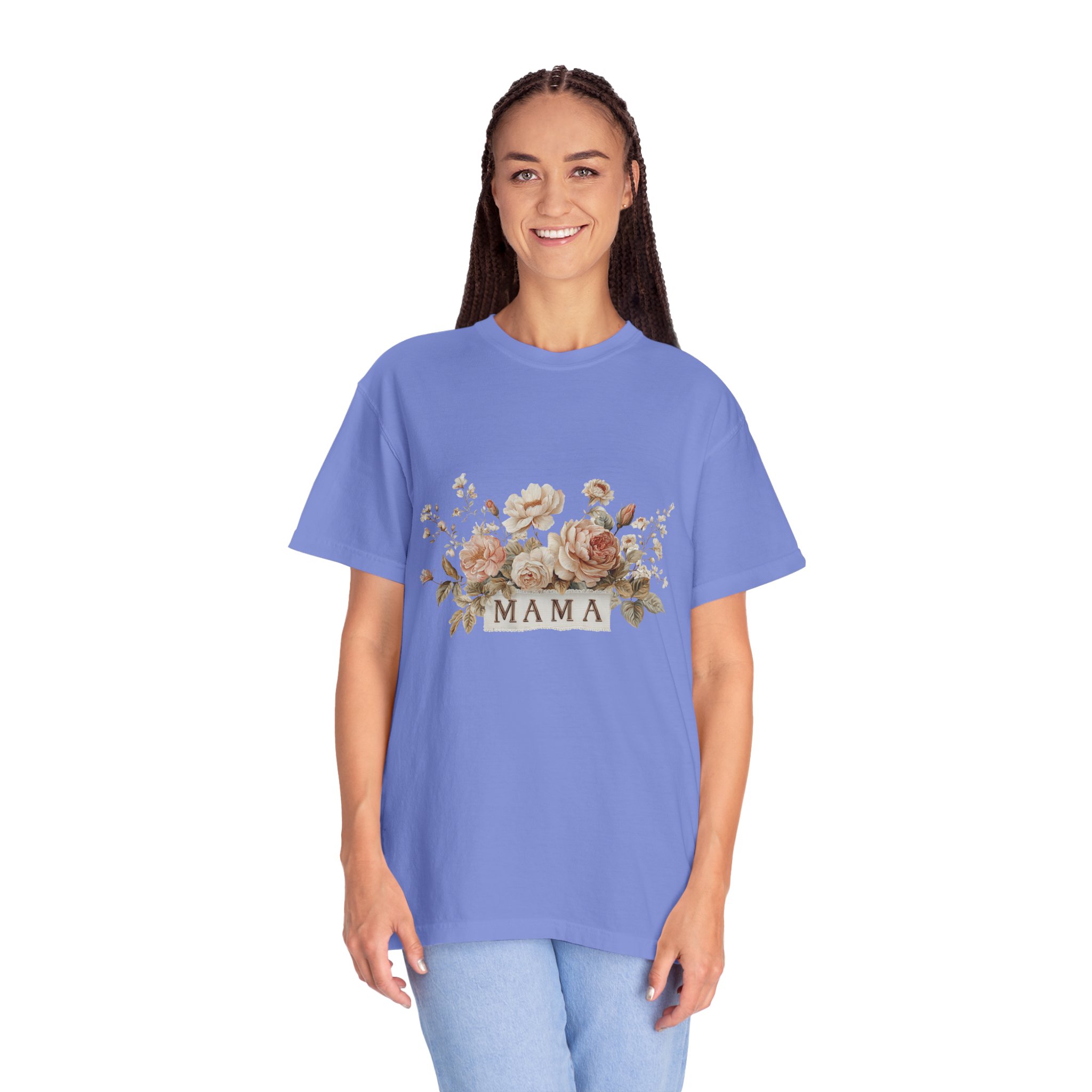 Mama Floral T-Shirt — Vintage Rose Mother's Day Tee - Image 11