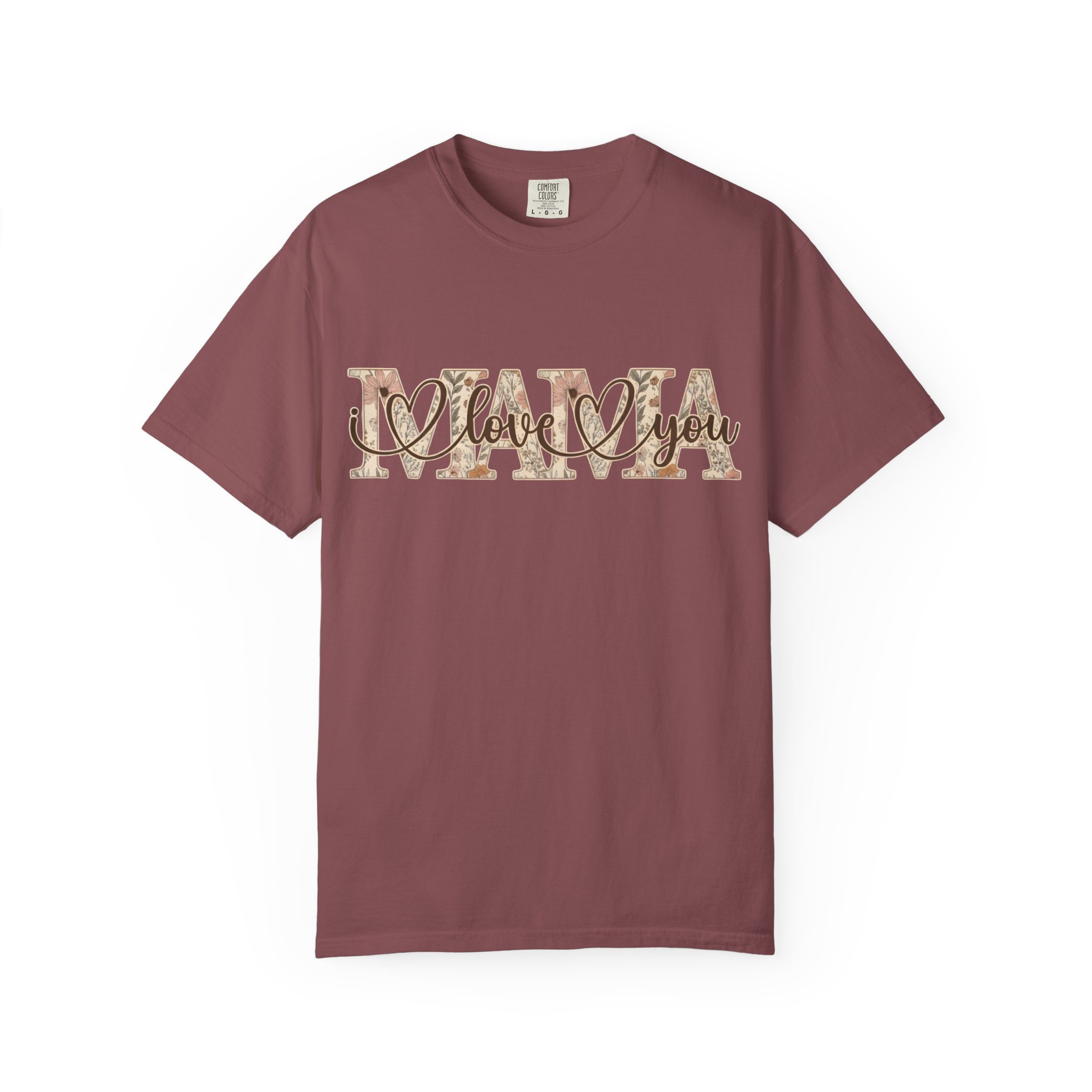 Mama I Love You T-Shirt — Floral Leopard Mom Tee - Image 28