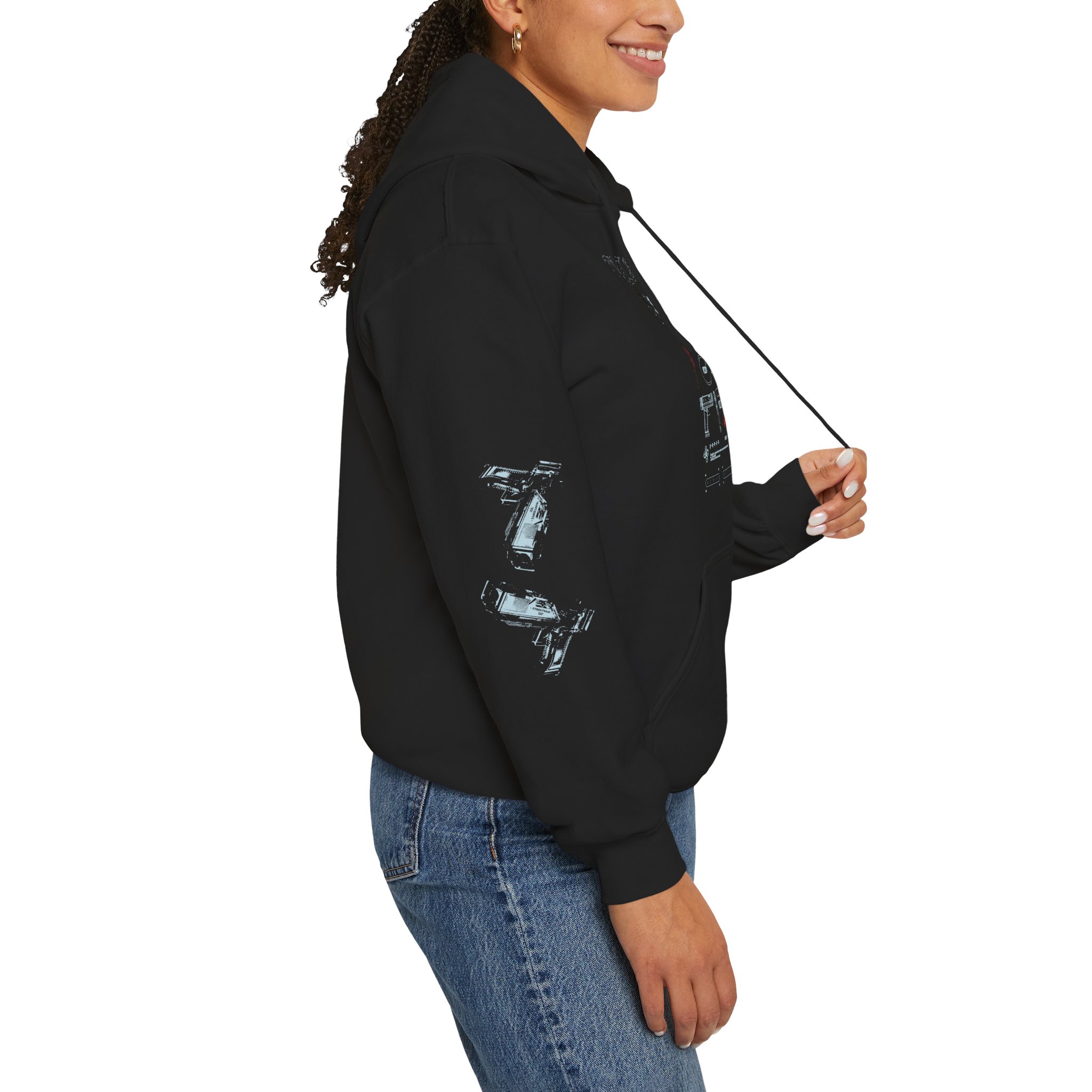 Band Tour Hoodie – Grunge Motorcycle Graphic Pullover - Image 2