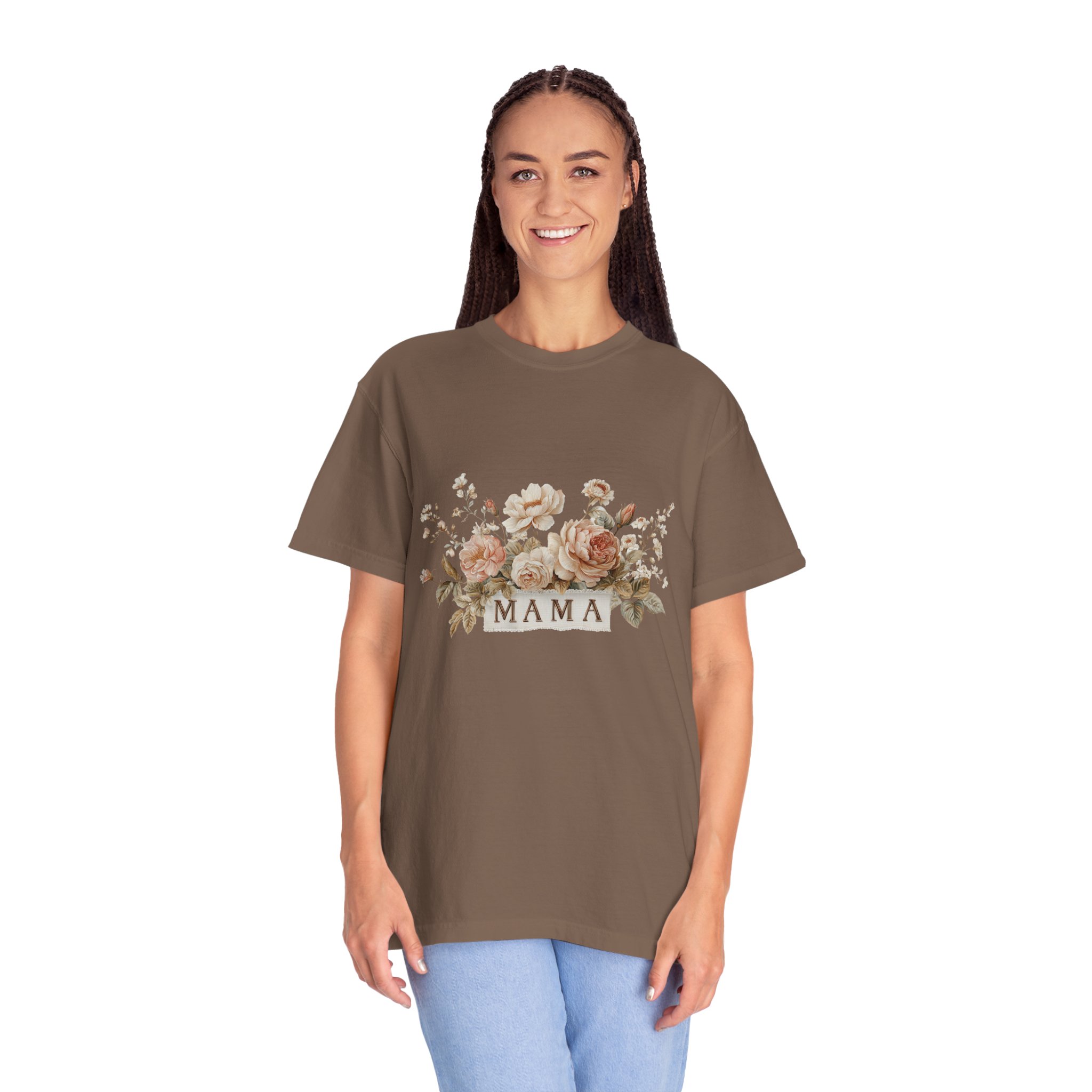 Mama Floral T-Shirt — Vintage Rose Mother's Day Tee - Image 5