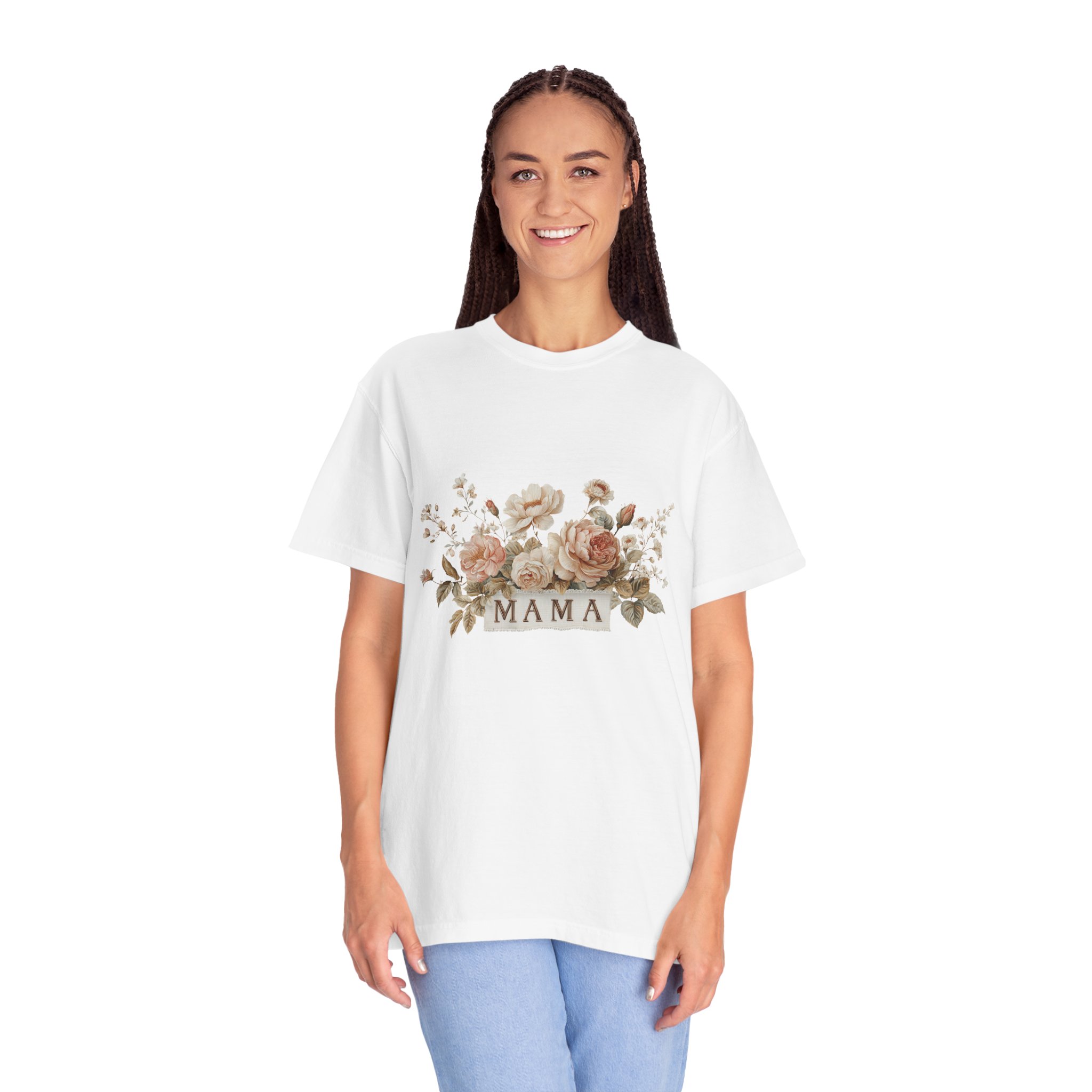 Mama Floral T-Shirt — Vintage Rose Mother's Day Tee