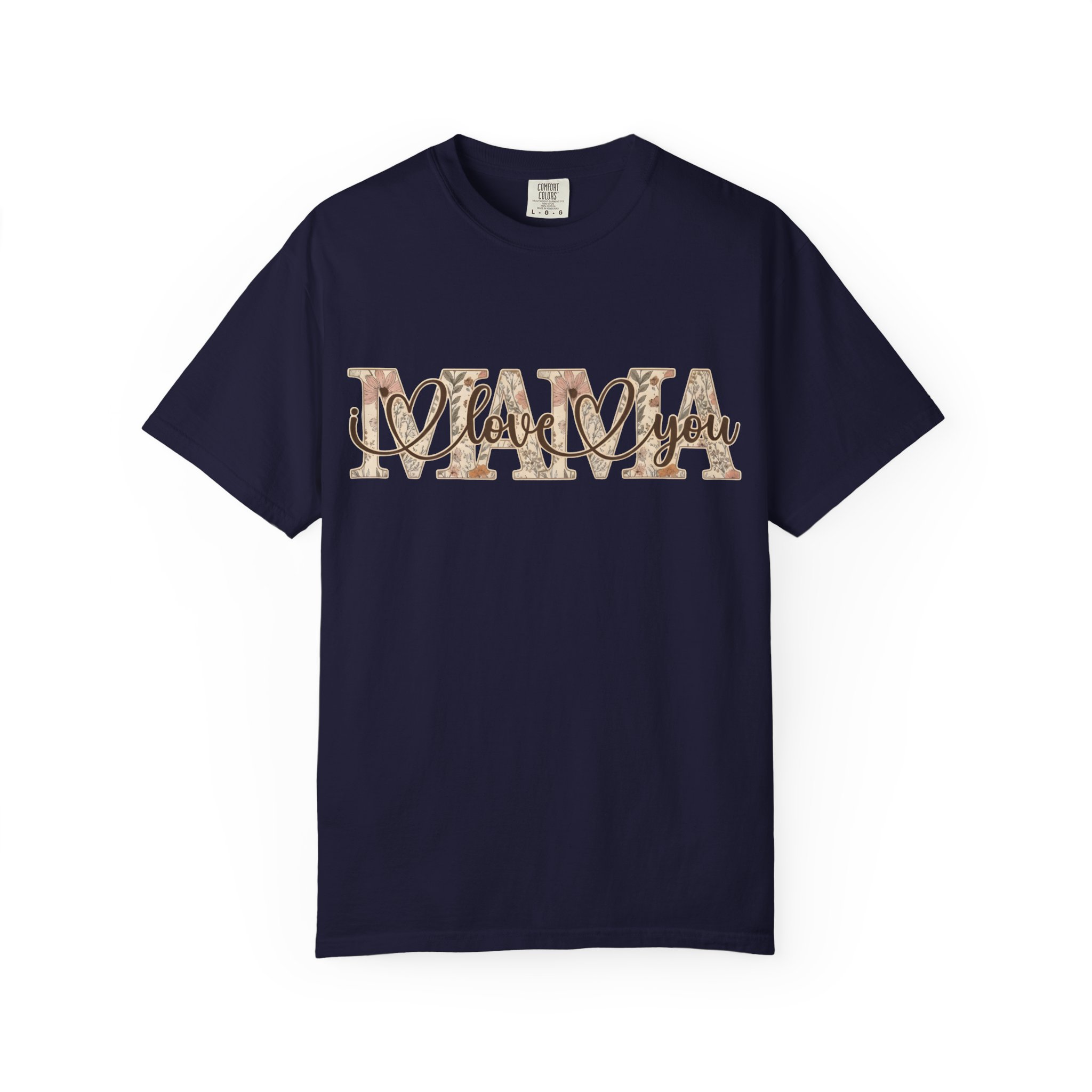 Mama I Love You T-Shirt — Floral Leopard Mom Tee - Image 80