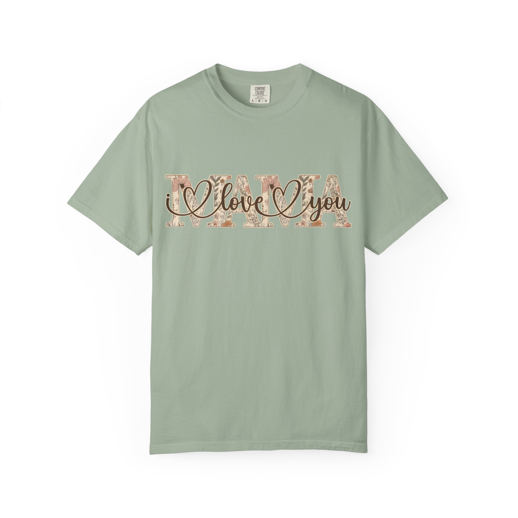 Mama I Love You T-Shirt — Floral Leopard Mom Tee - Image 52