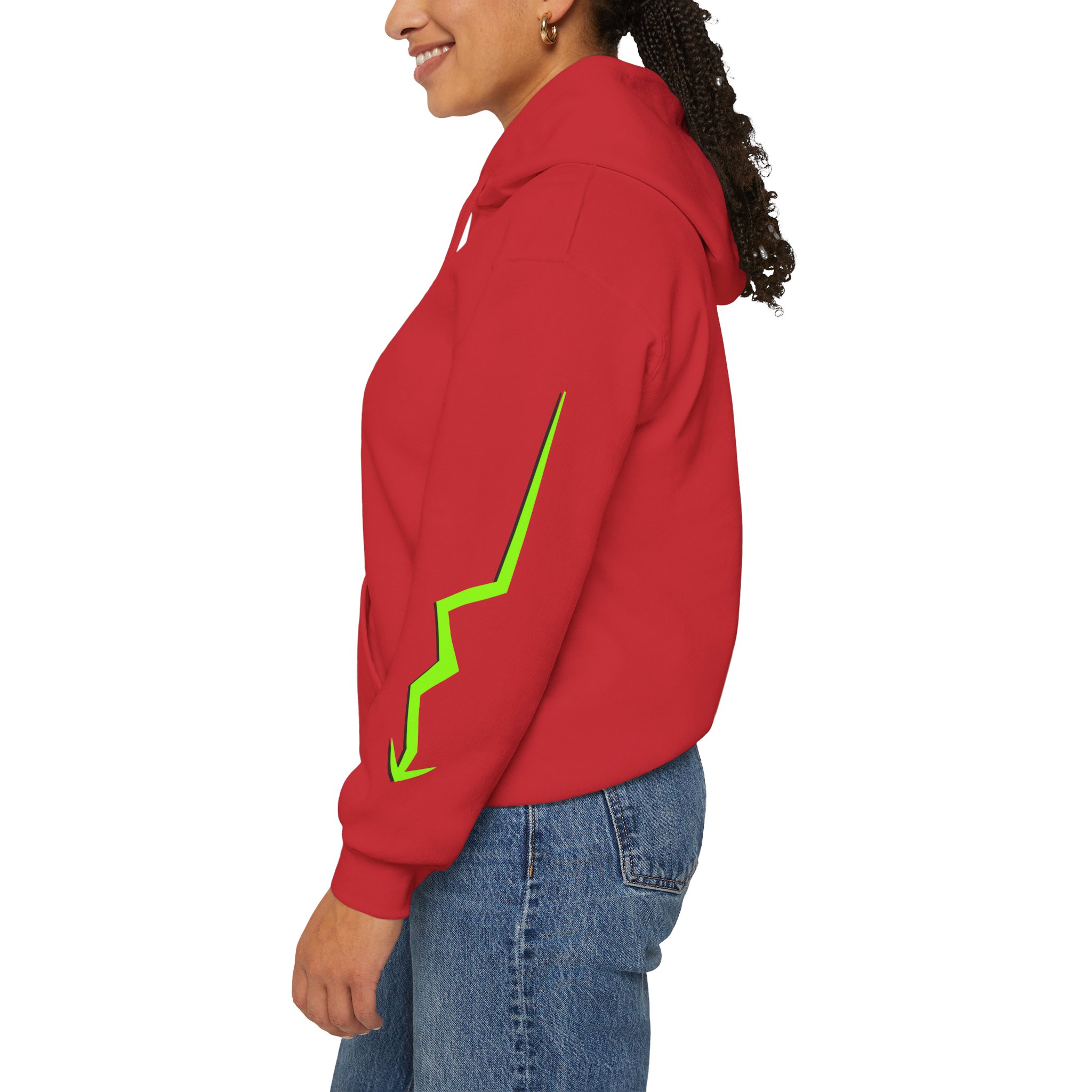 Next Level Hoodie — Neon Green Graphic Pullover - Image 24