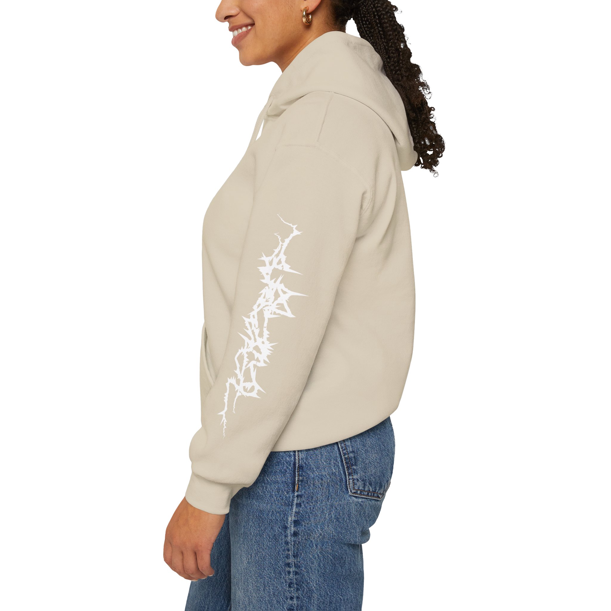 Scary Skull Black Hoodie — Gothic Horror Graphic Pullover - Image 24