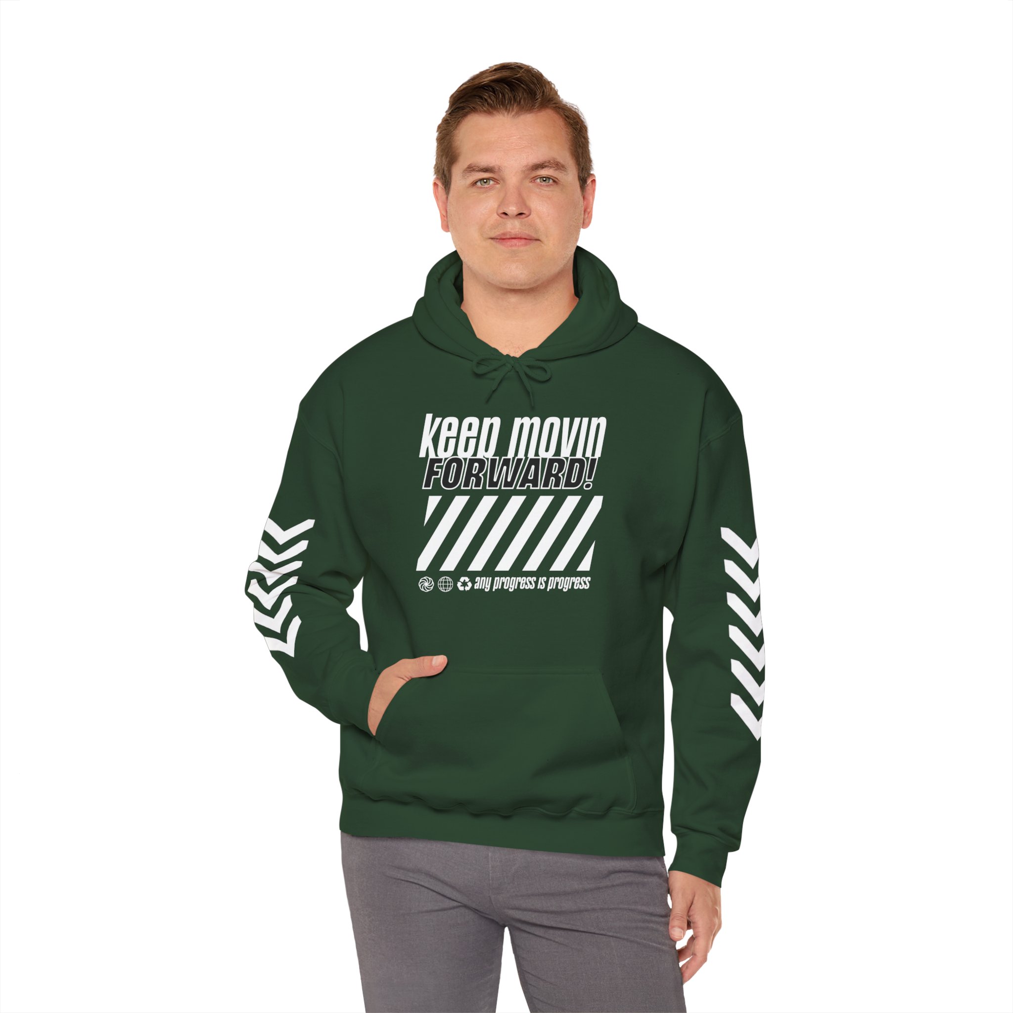 Keep Movin' Forward Hoodie – Motivational Graphic Hoodie - Image 10