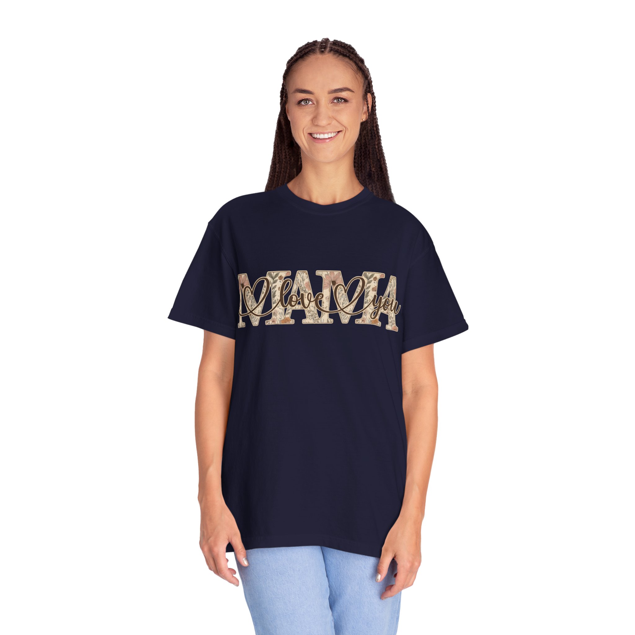 Mama I Love You T-Shirt — Floral Leopard Mom Tee - Image 17