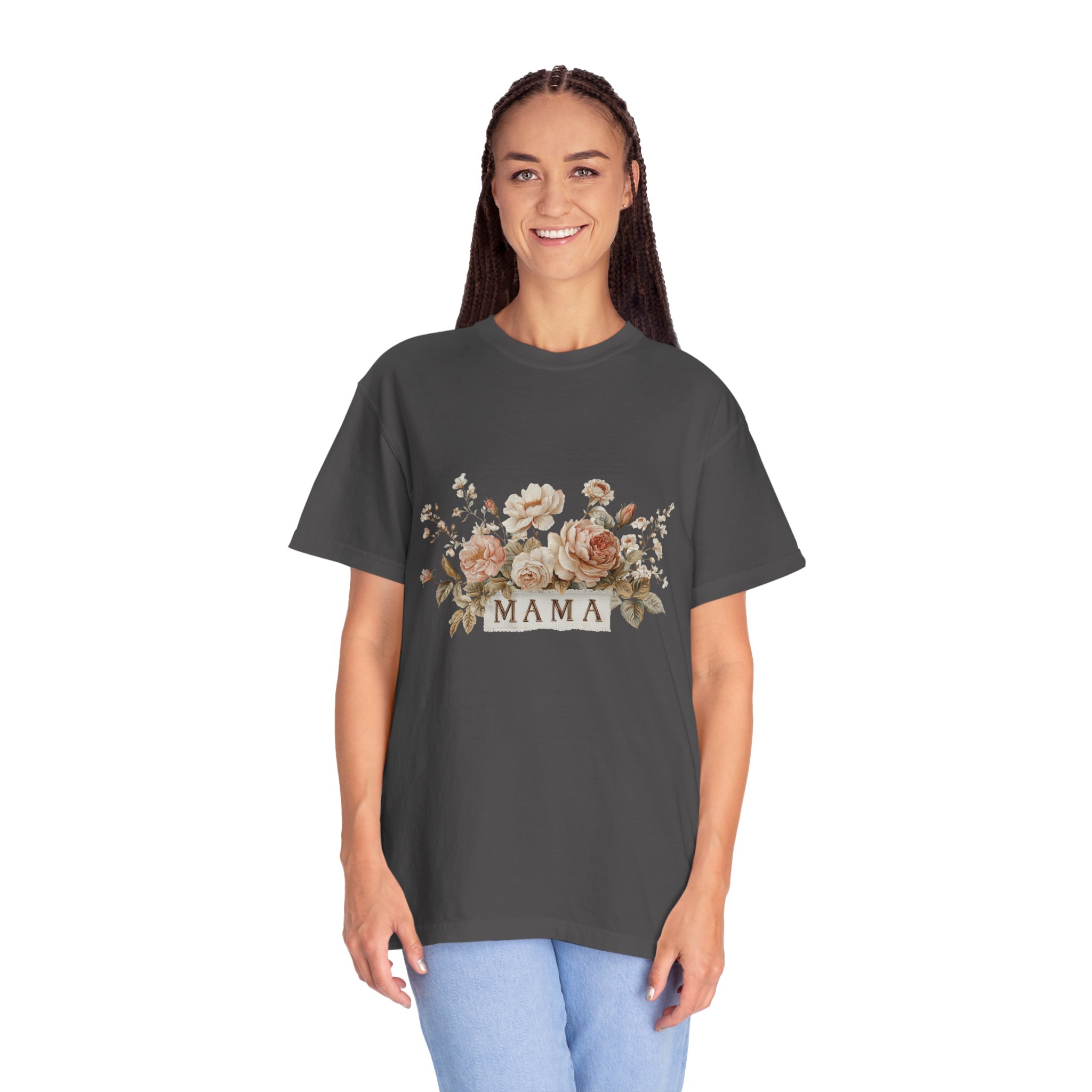 Mama Floral T-Shirt — Vintage Rose Mother's Day Tee - Image 16