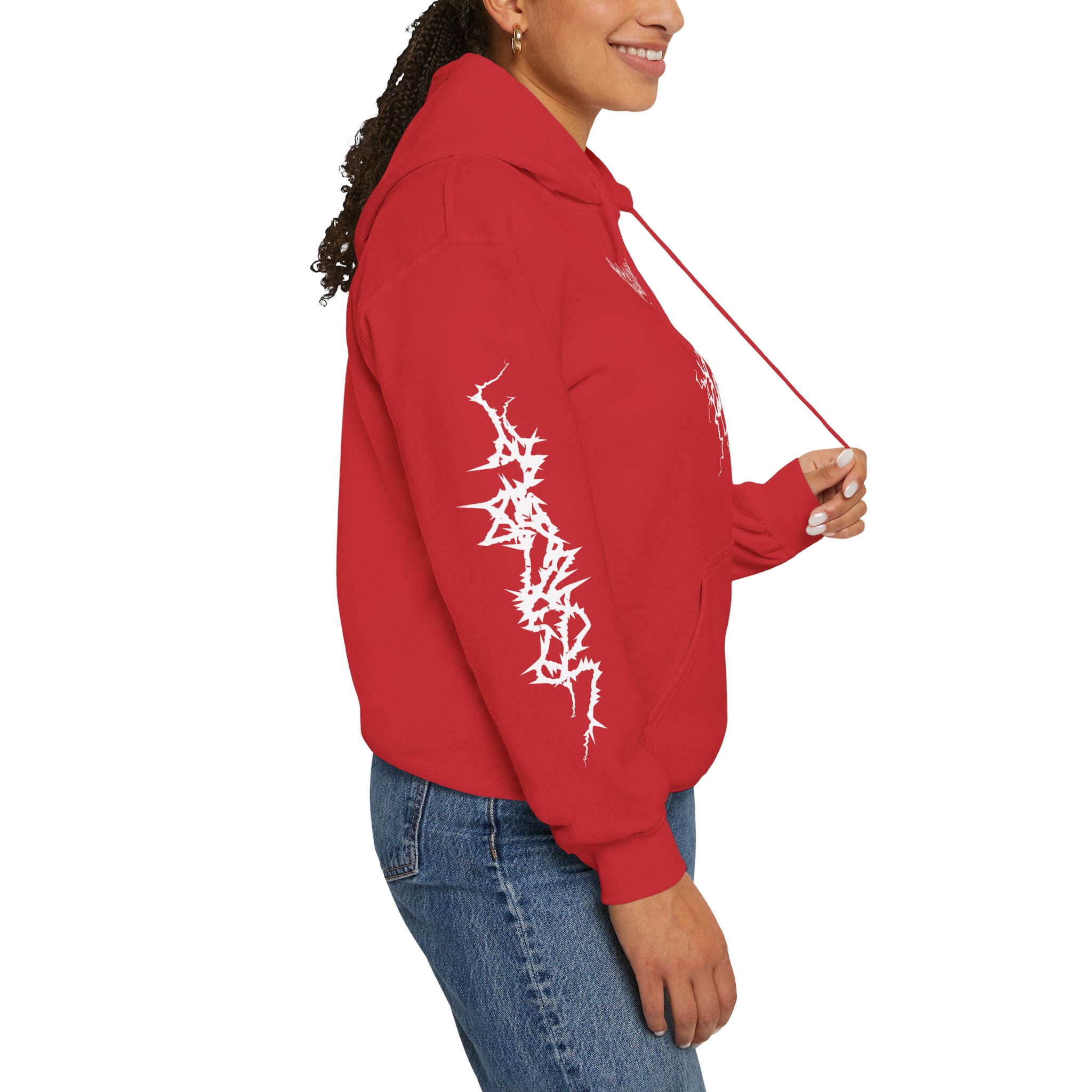 Scary Skull Black Hoodie — Gothic Horror Graphic Pullover - Image 14